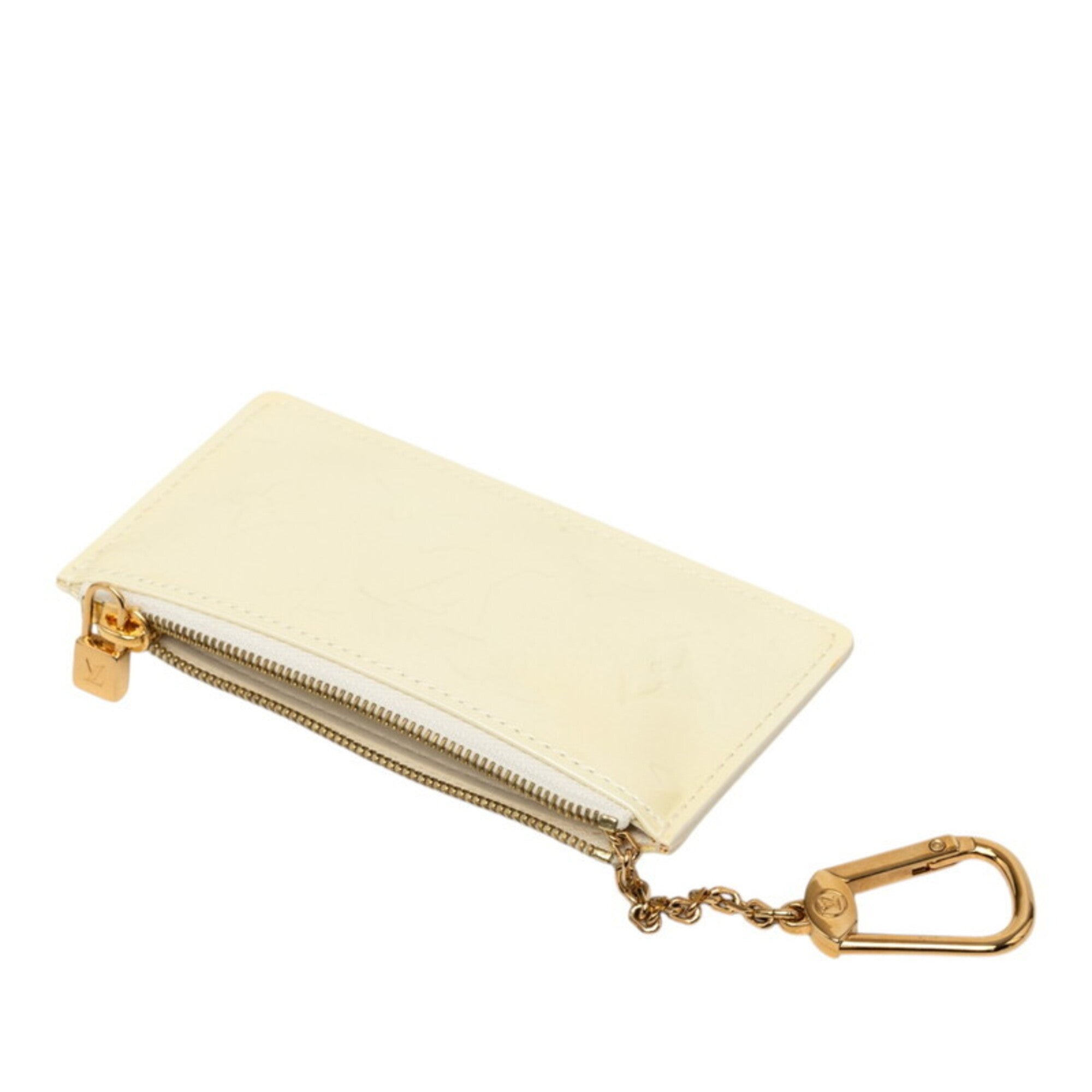Louis Vuitton Beige Pearl Patent Leather Coin Purse/Coin Case (Pre-Owned)