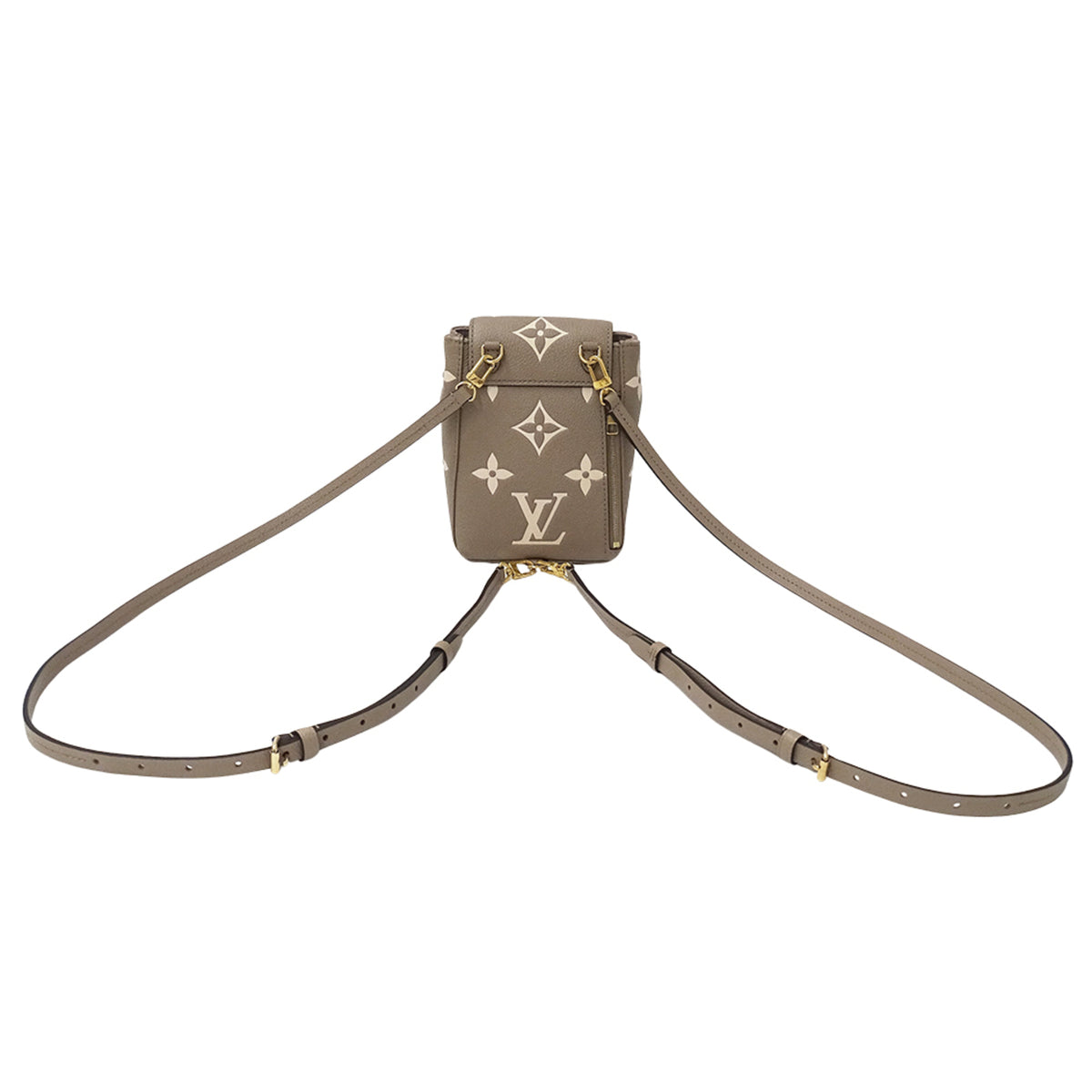 Louis Vuitton Beige Bicolor Monogram Empreinte Handbag (Pre-Owned)