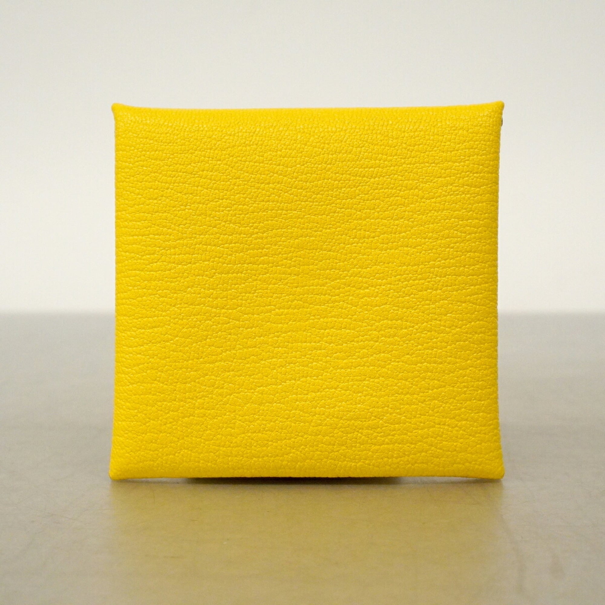 Hermes Yellow Chevre Myzore Leather Coin Purse/Coin Case (Pre-Owned)