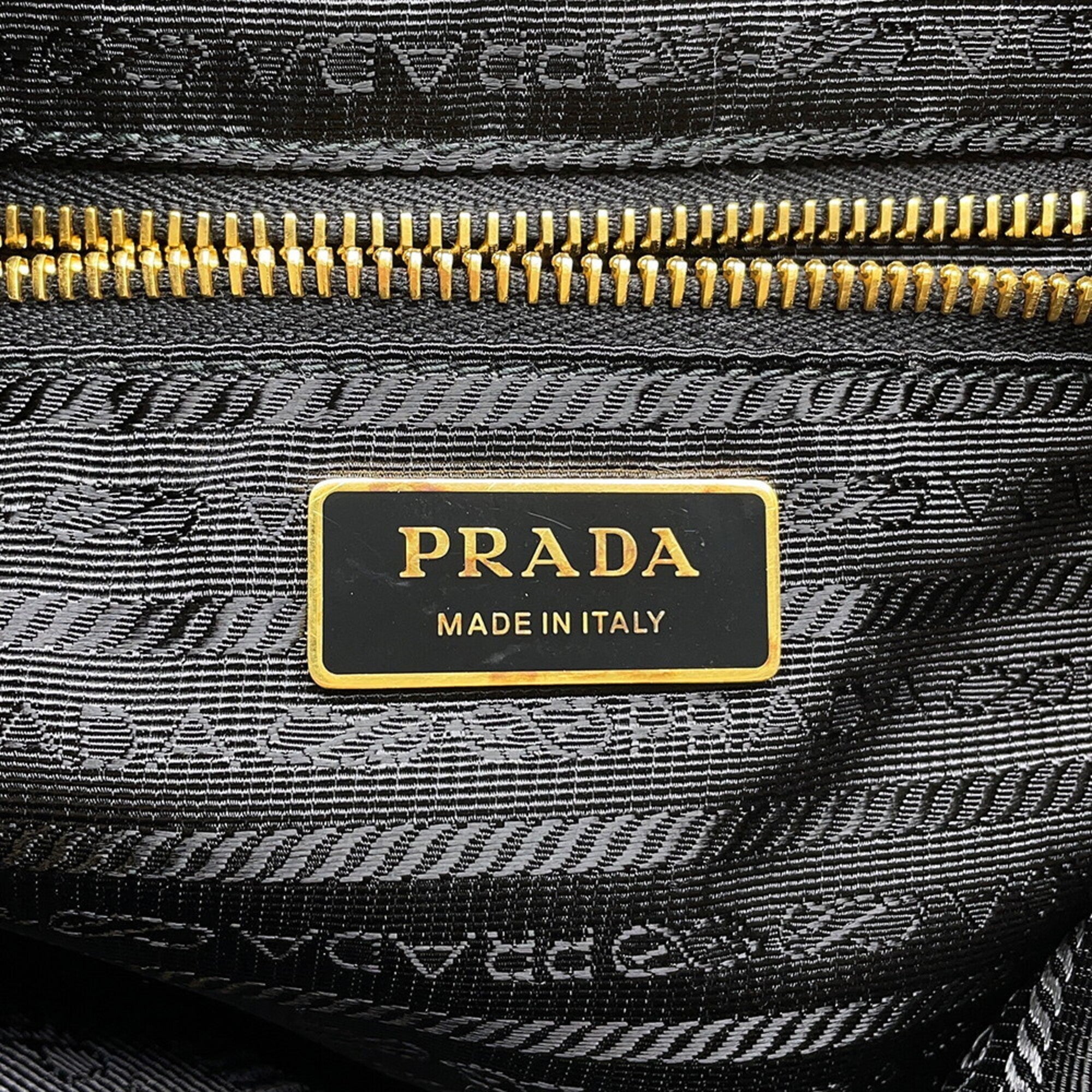 Prada Black Nylon Handbag Shoulder Bag (Pre-Owned)