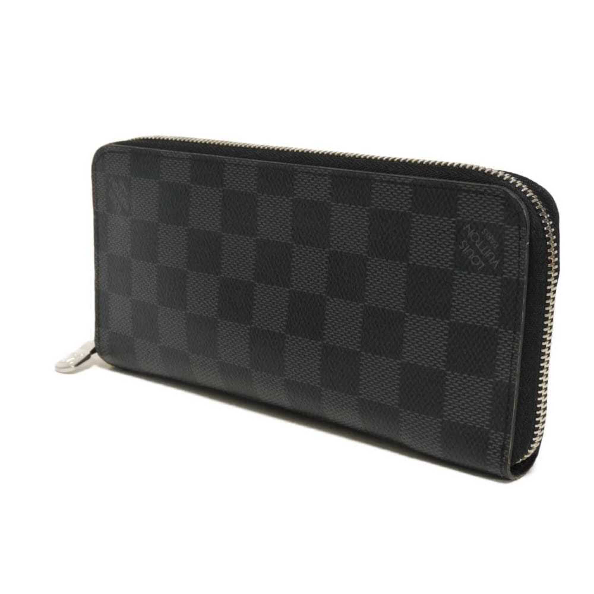 Louis Vuitton Black Damier Graphite Noir Damier Graphite Long Wallet (Bi-Fold) (Pre-Owned)