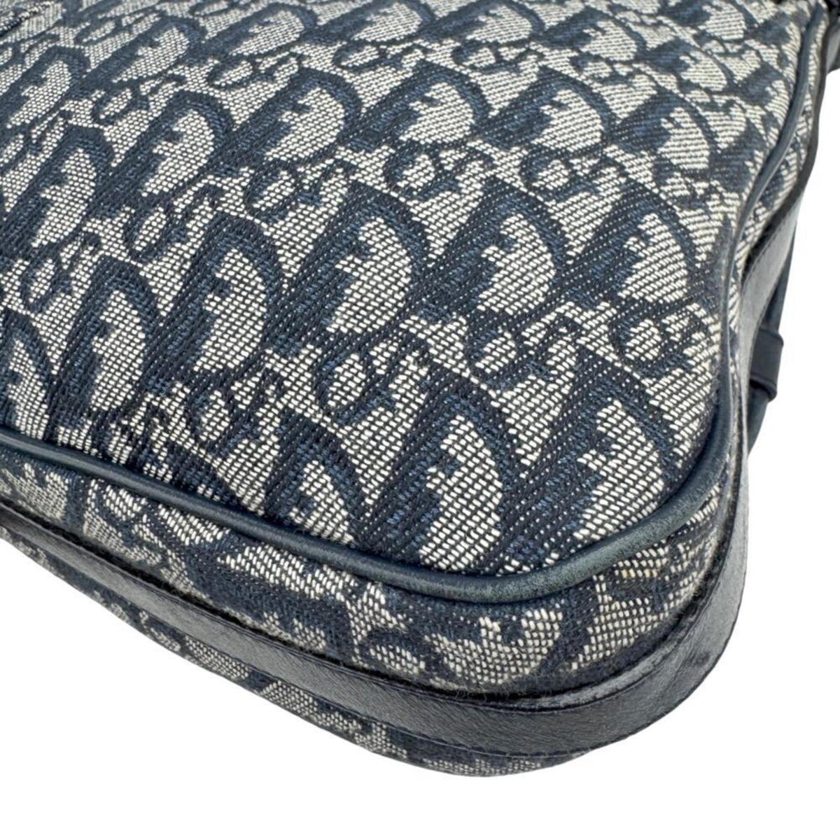 Christian Dior Blue Canvas Shoulder Bag (Pre-Owned)
