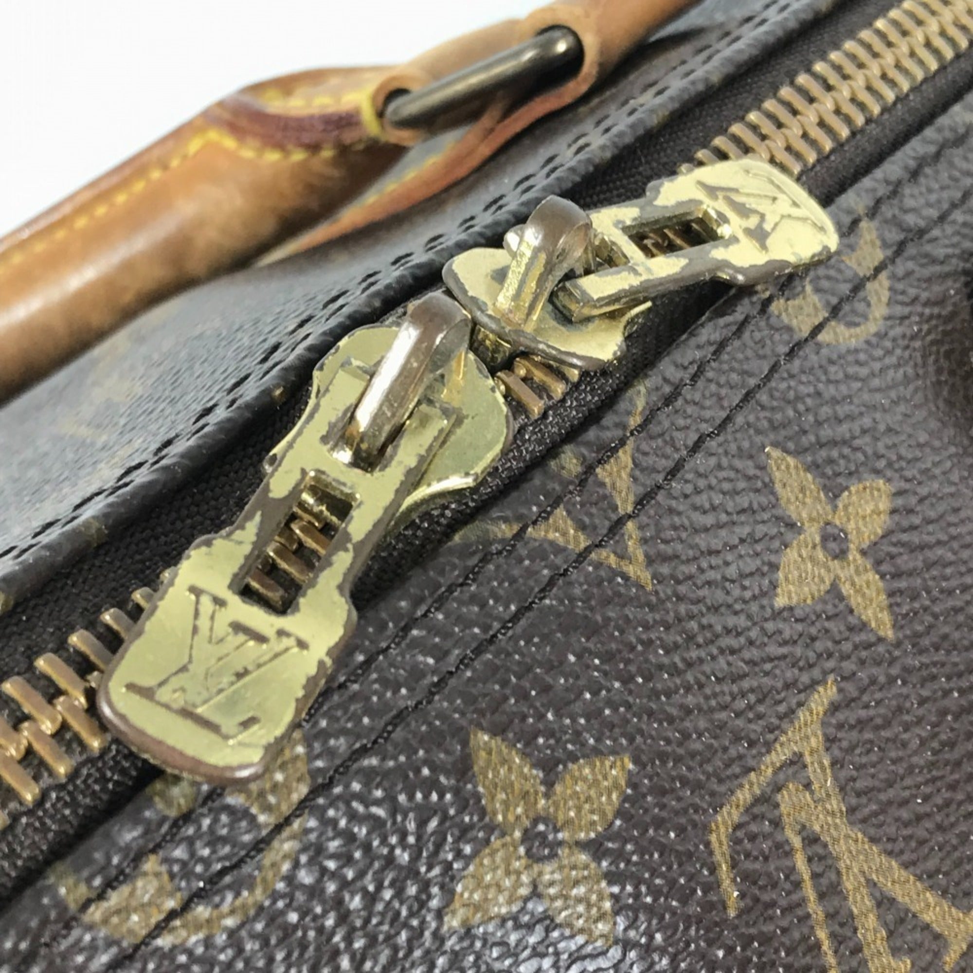 Louis Vuitton Brown Monogram Boston Bag Handbag Shoulder Bag (Pre-Owned)