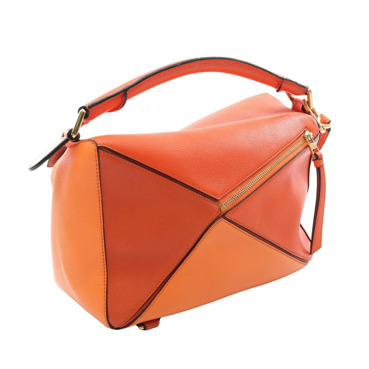 Loewe Orange Leather Handbag (Pre-Owned)