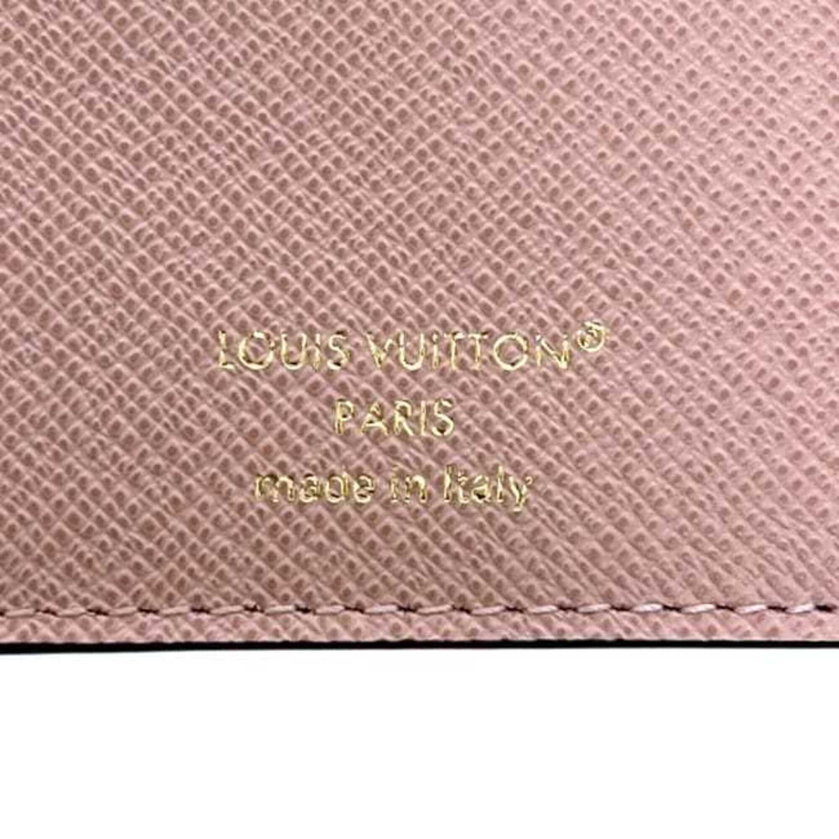 Louis Vuitton Brown Monogram Pink Rose Ballerine Monogram Wallet (Tri-Fold) (Pre-Owned)