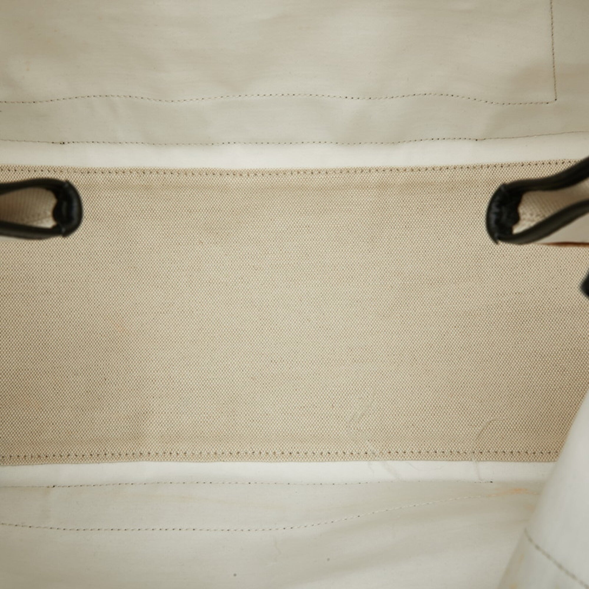Balenciaga Black White Canvas Leather Handbag Tote Bag (Pre-Owned)