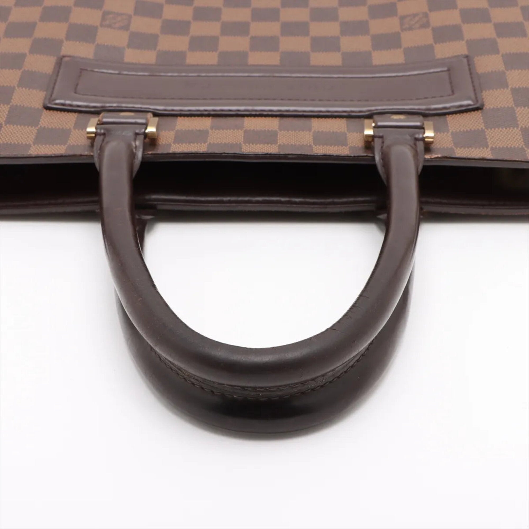 Louis Vuitton Damier Ebene Leather Coated Canvas Handbag Tote Bag (Pre-Owned)