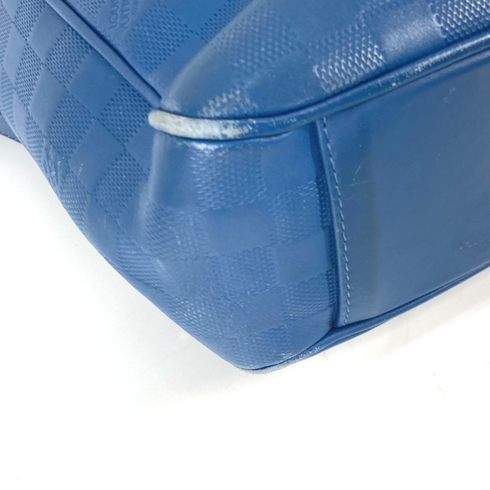 Louis Vuitton Blue Galle Damier Infini Shoulder Bag Tote Bag (Pre-Owned)