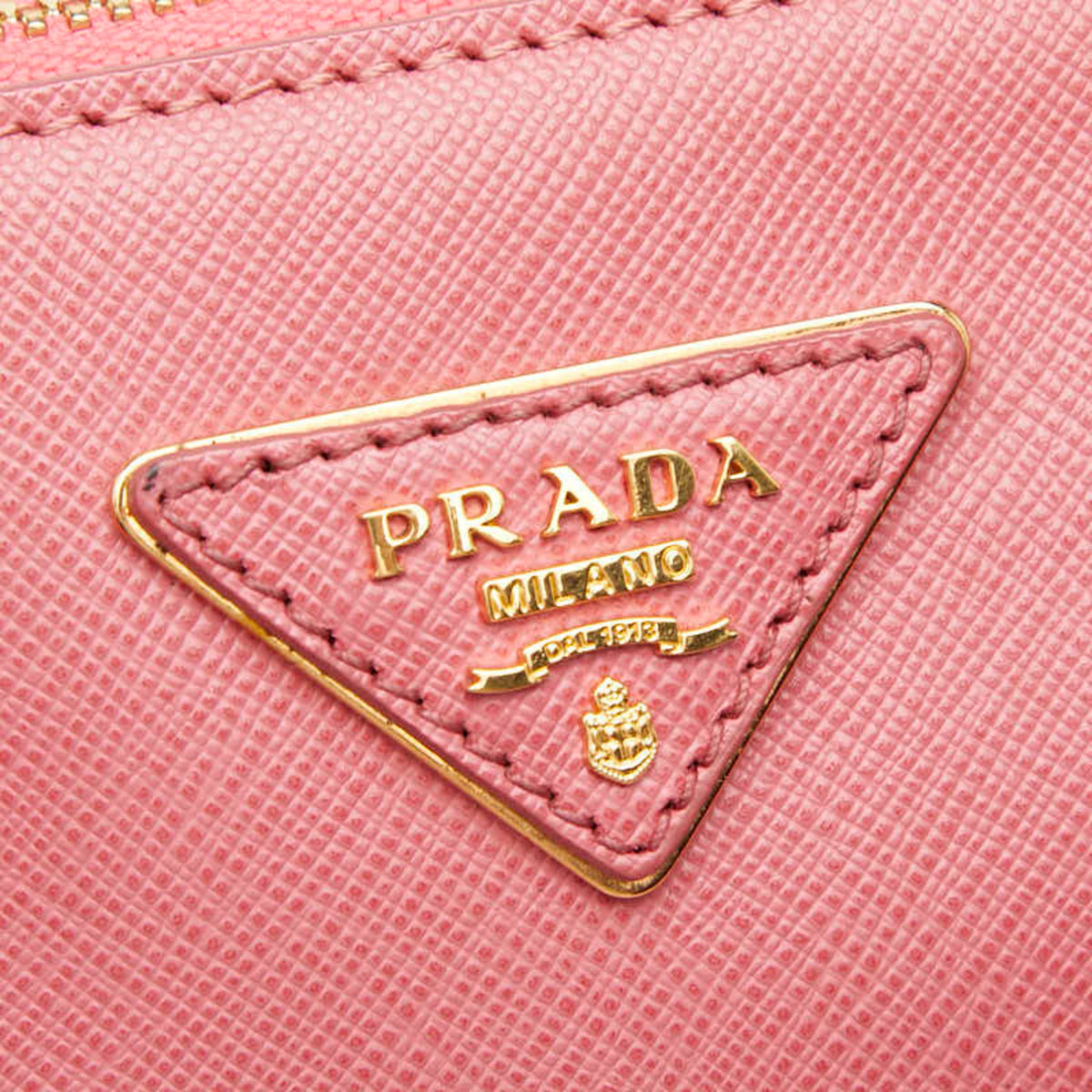 Prada Pink Leather Handbag Shoulder Bag (Pre-Owned)