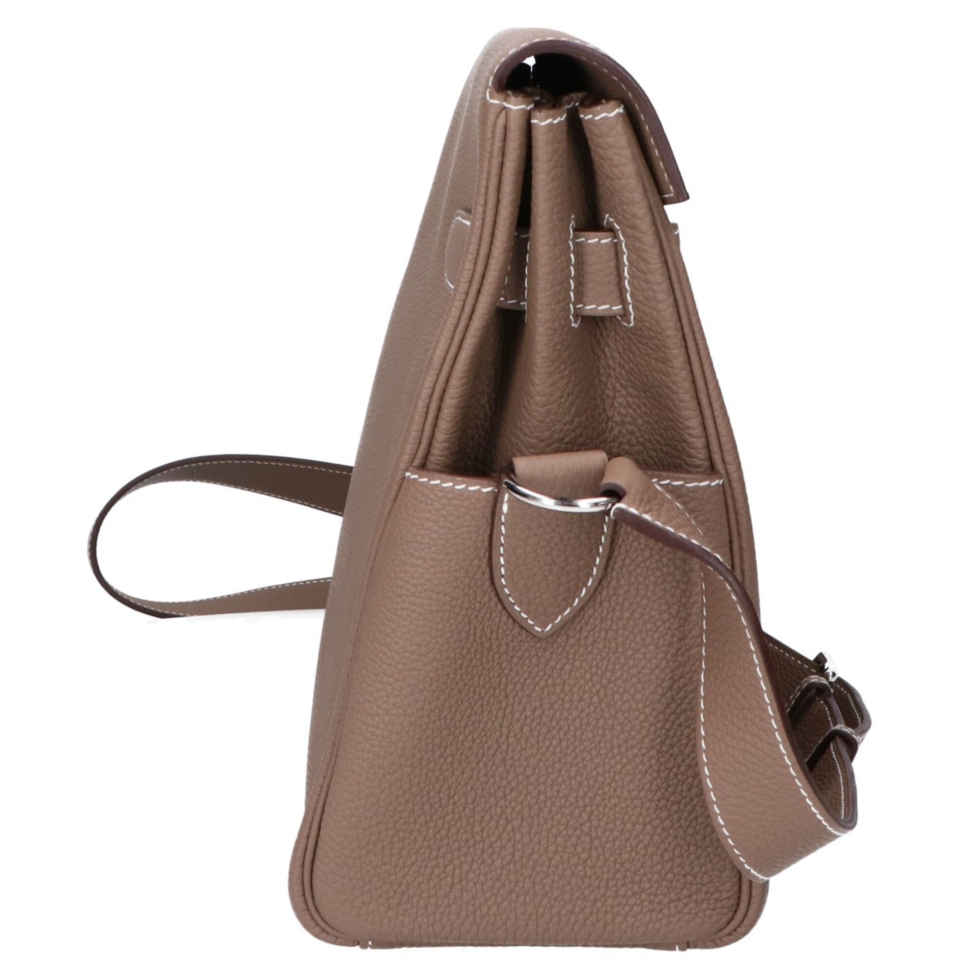 Hermes Etoupe Gray Togo Leather Shoulder Bag (Pre-Owned)
