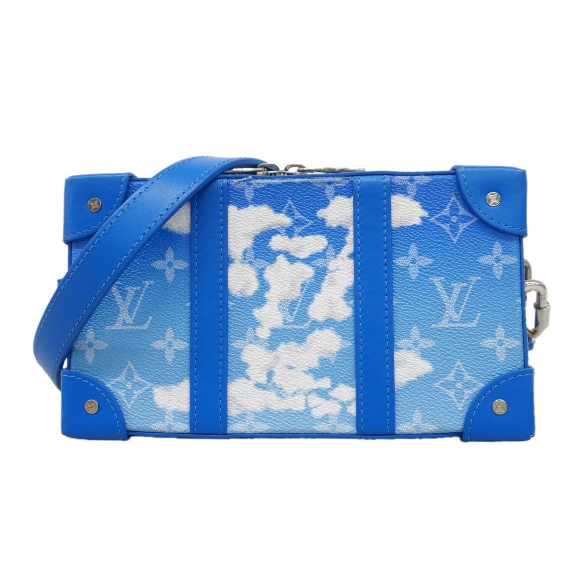 Louis Vuitton Blue White Shoulder Bag (Pre-Owned)
