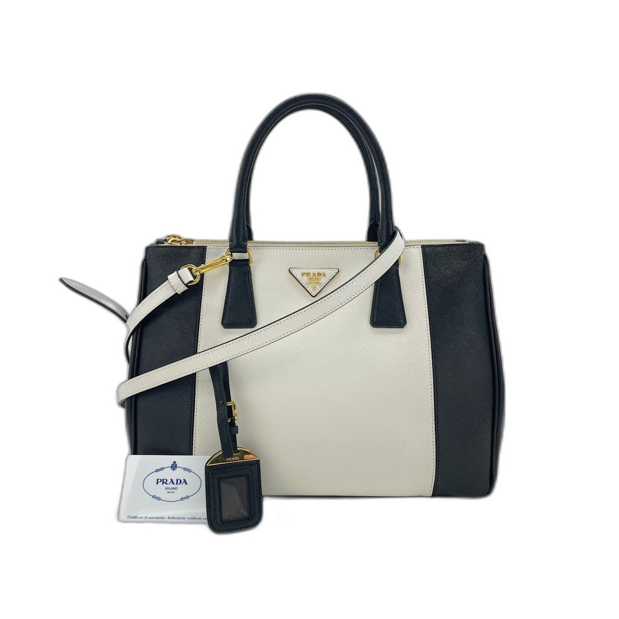 Prada White Leather Handbag (Pre-Owned)