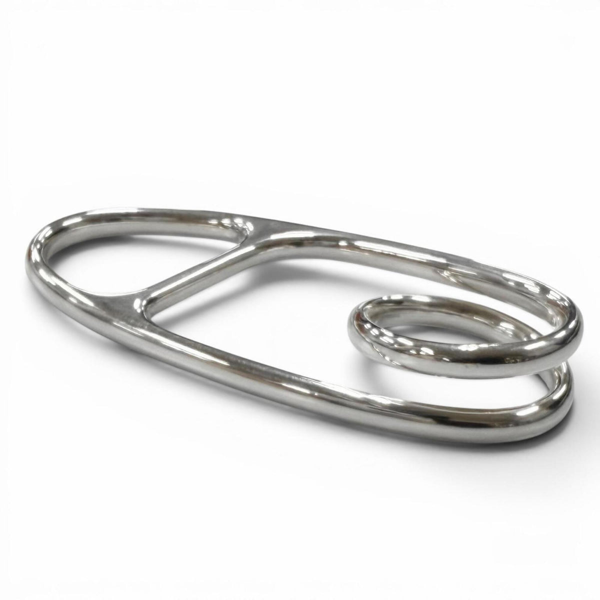 Hermes Silver Silver 925 Band Ring (Pre-Owned)