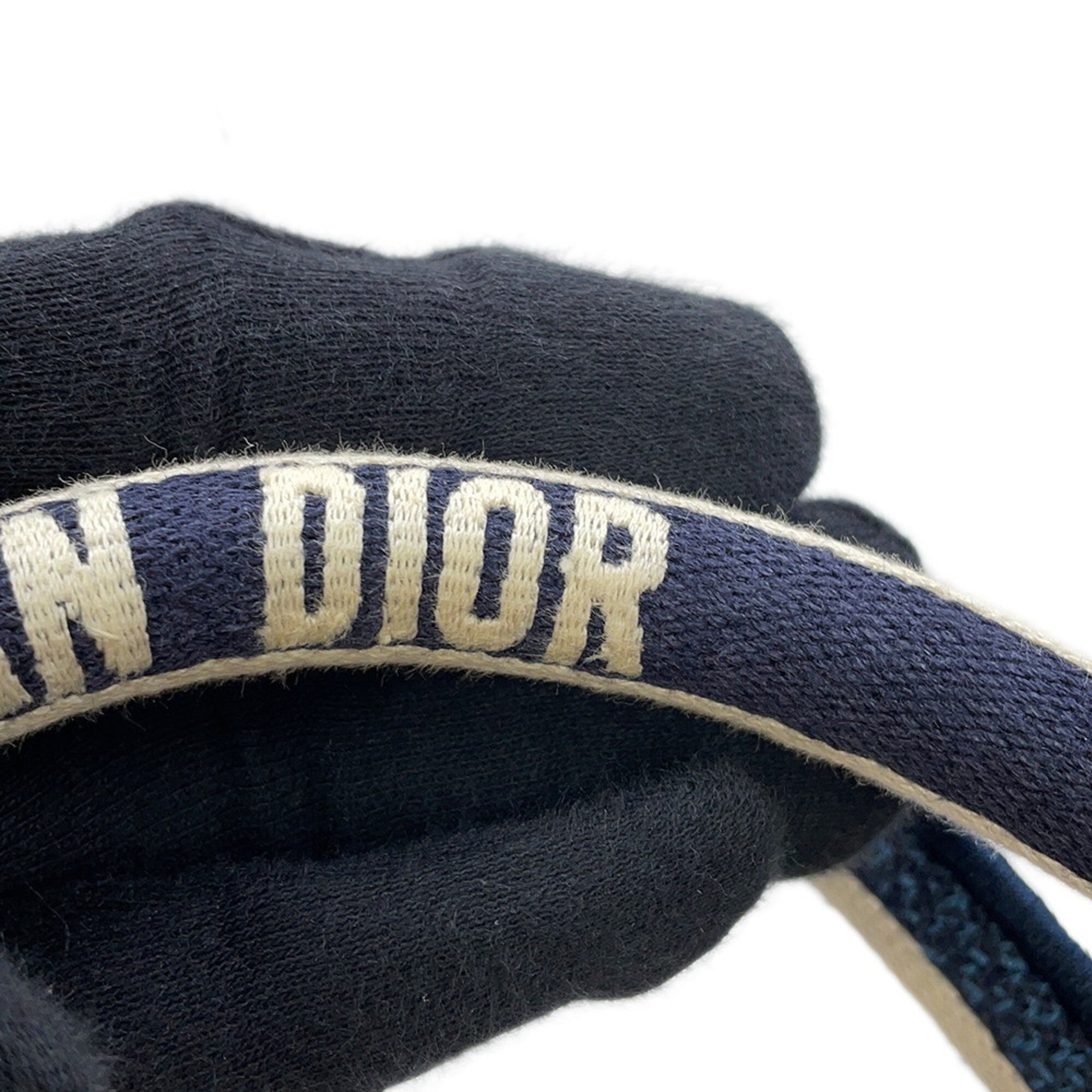 Christian Dior Multi-Color Navy Canvas Handbag Tote Bag (Pre-Owned)
