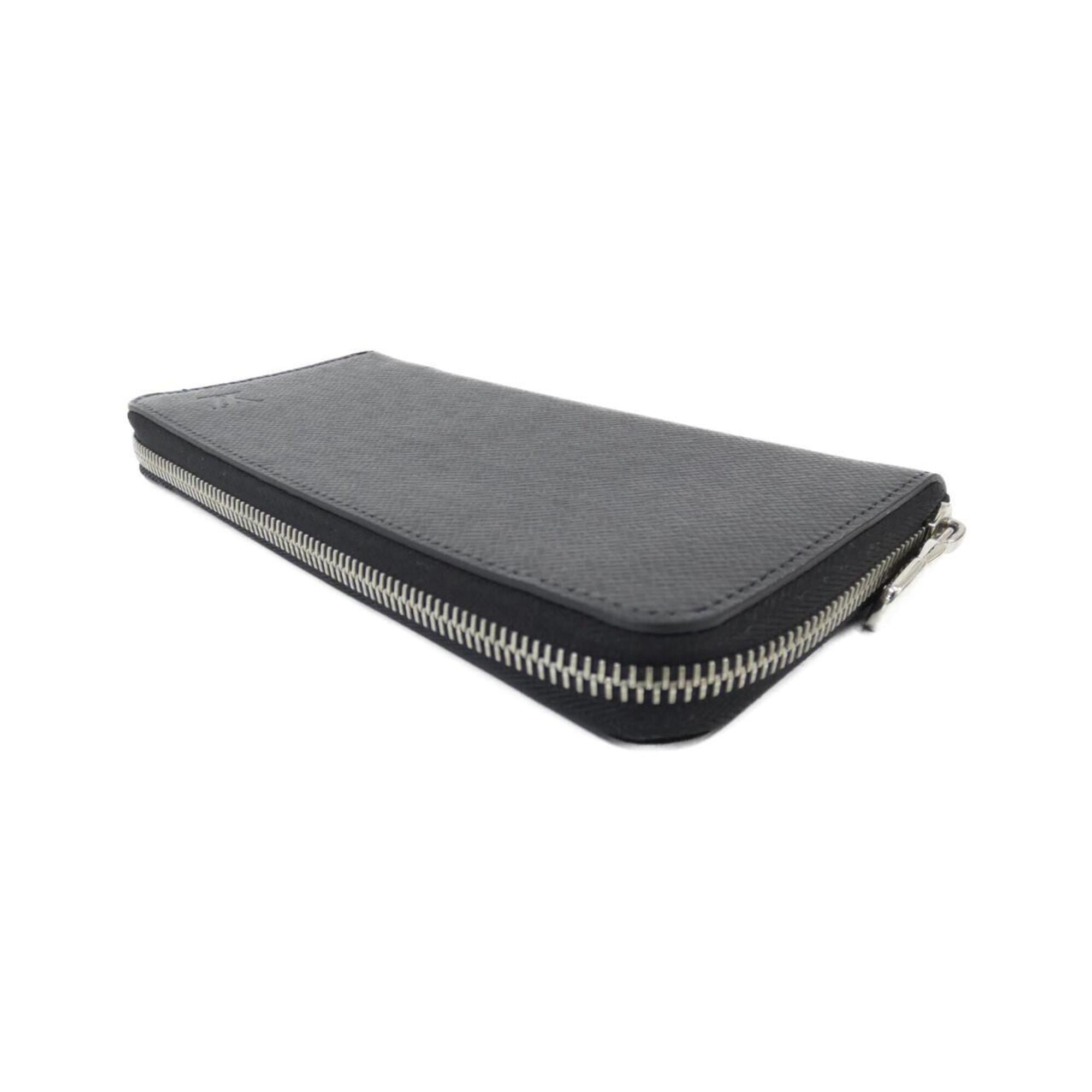 Louis Vuitton Black Leather Long Wallet (Bi-Fold) (Pre-Owned)