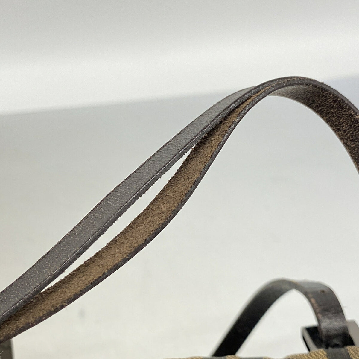 Fendi Brown Nylon Canvas Handbag (Pre-Owned)