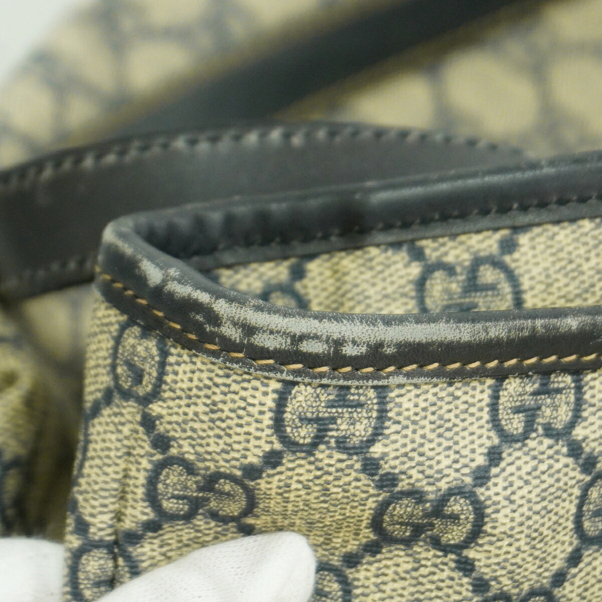 Gucci Navy Pvc Tote Bag (Pre-Owned)