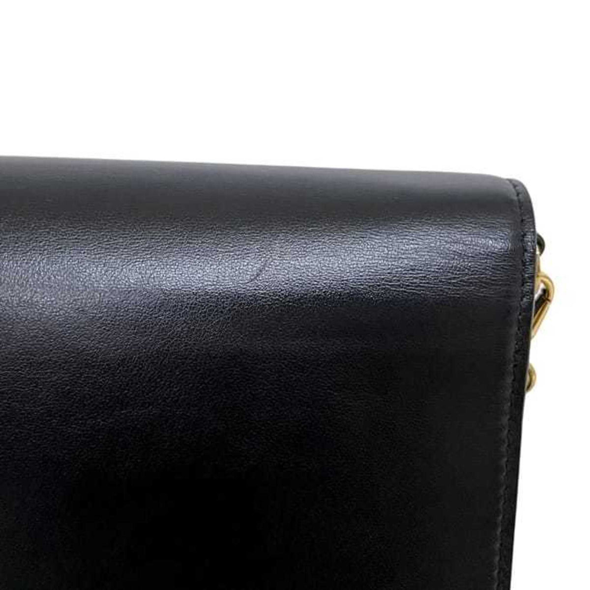 Miu Miu Black Leather Shoulder Bag (Pre-Owned)