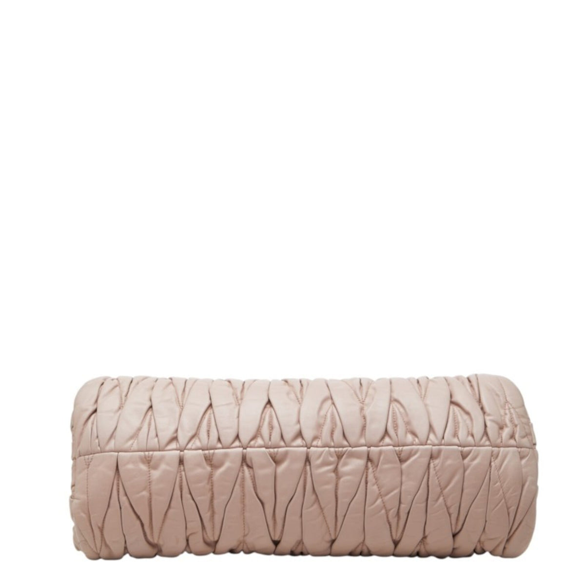 Miu Miu Matelasse Pink Beige Red Color Leather Shoulder Bag (Pre-Owned)