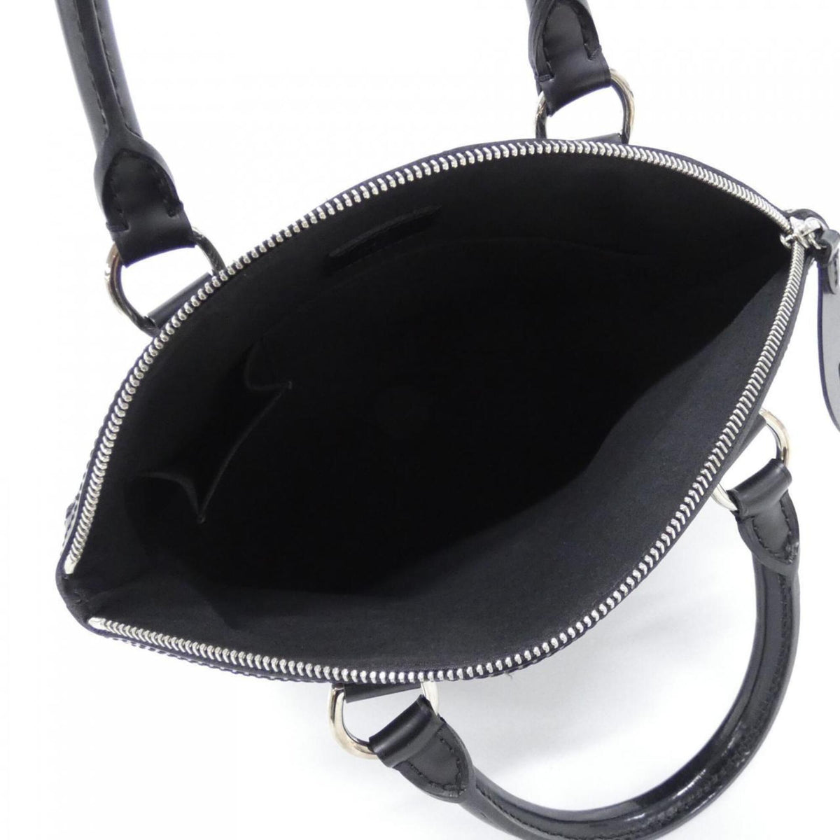 Louis Vuitton Black Leather Handbag (Pre-Owned)