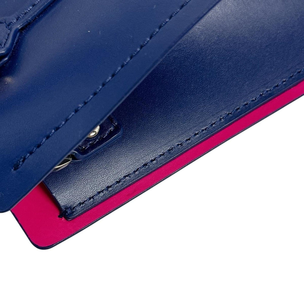 Kate Spade Blue Pink Leather Handbag (Pre-Owned)