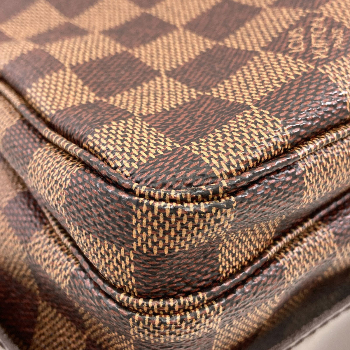 Louis Vuitton Damier Damier Canvas Ebene Damier Canvas Shoulder Bag (Pre-Owned)