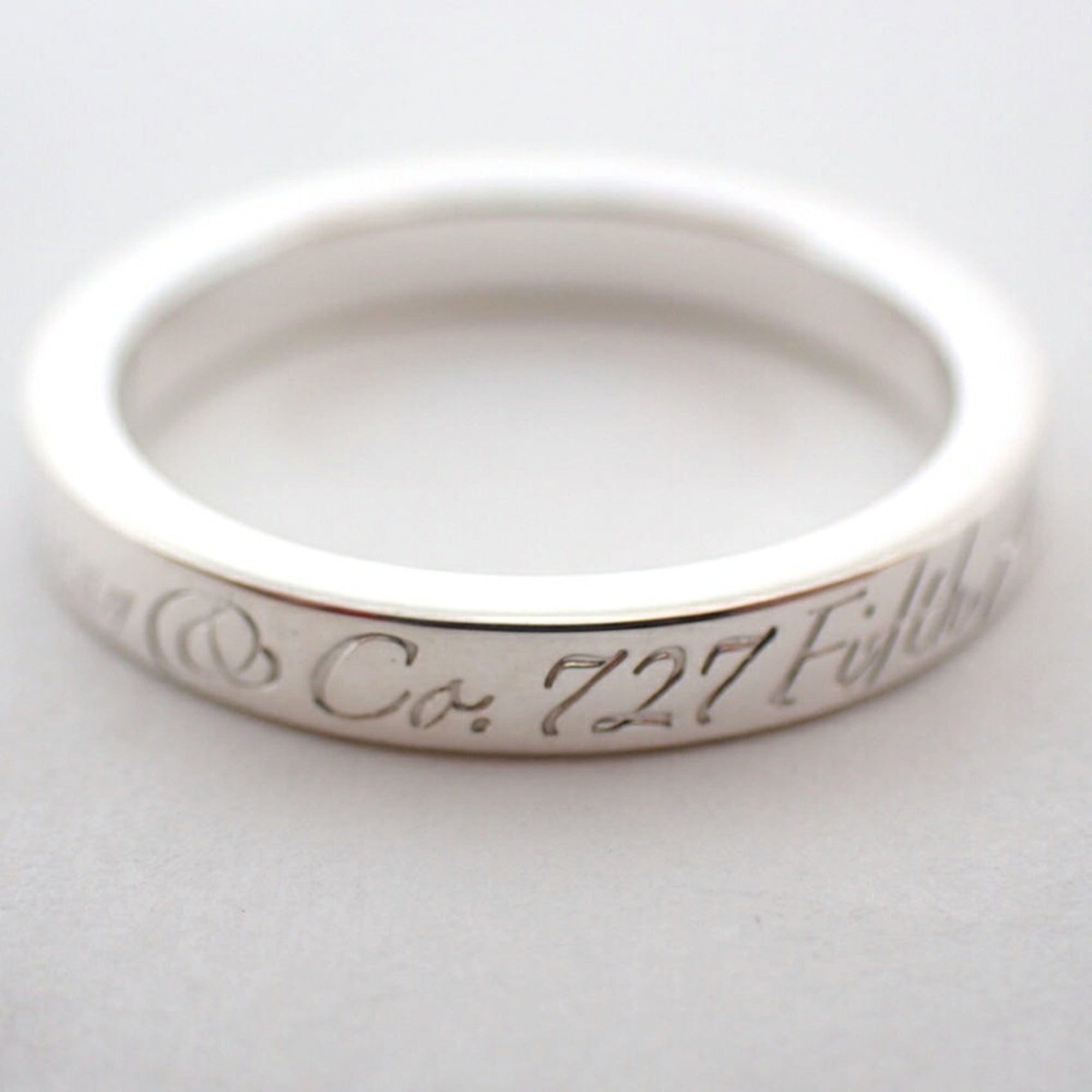 Tiffany Sterling Silver 925 Band Ring (Pre-Owned)