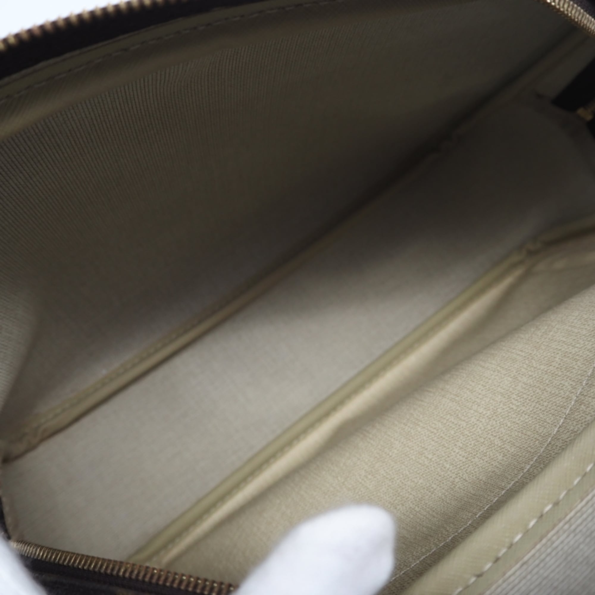 Louis Vuitton Brown Coated Canvas Leather Shoulder Bag (Pre-Owned)