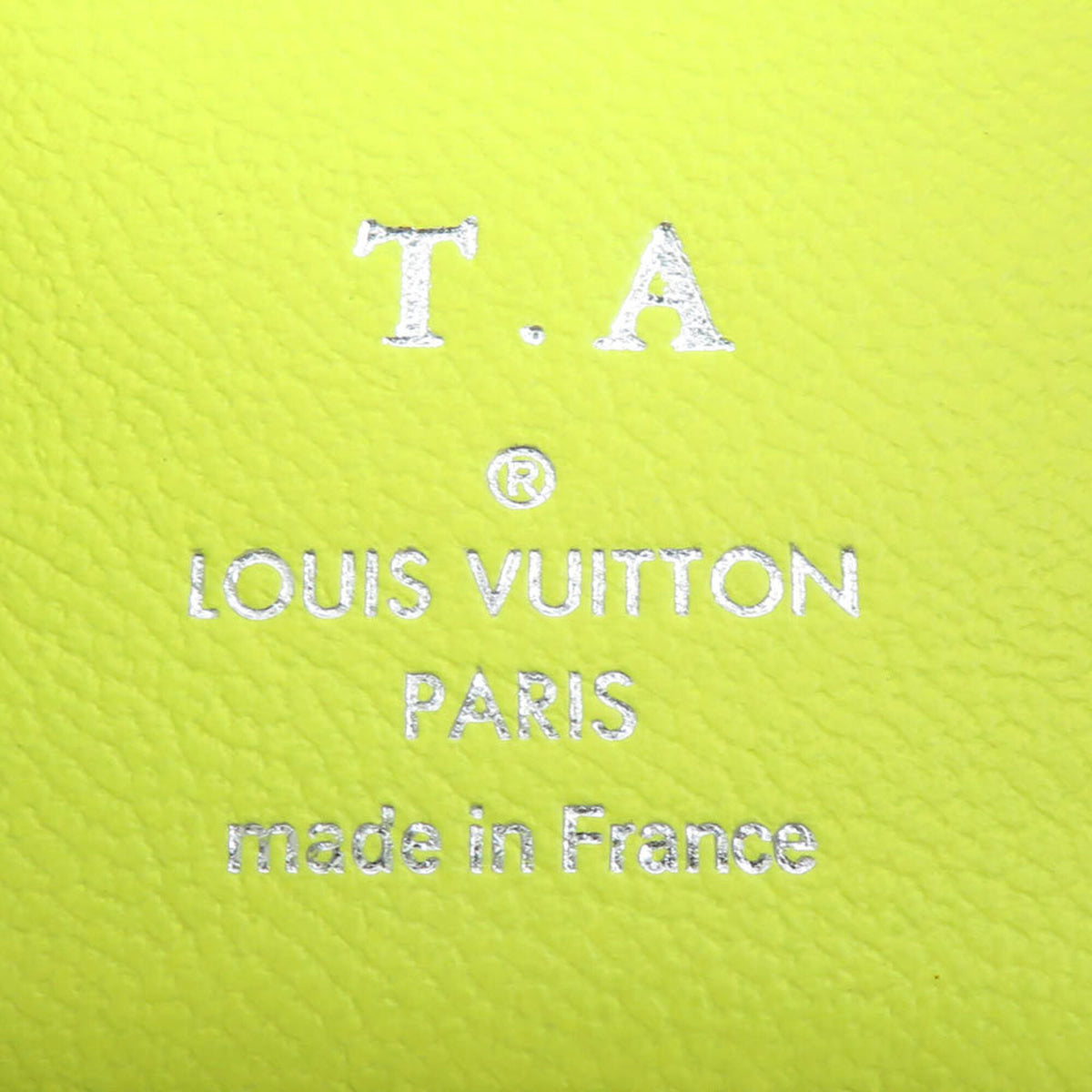 Louis Vuitton Green Yellow Leather Wallet (Bi-Fold) (Pre-Owned)
