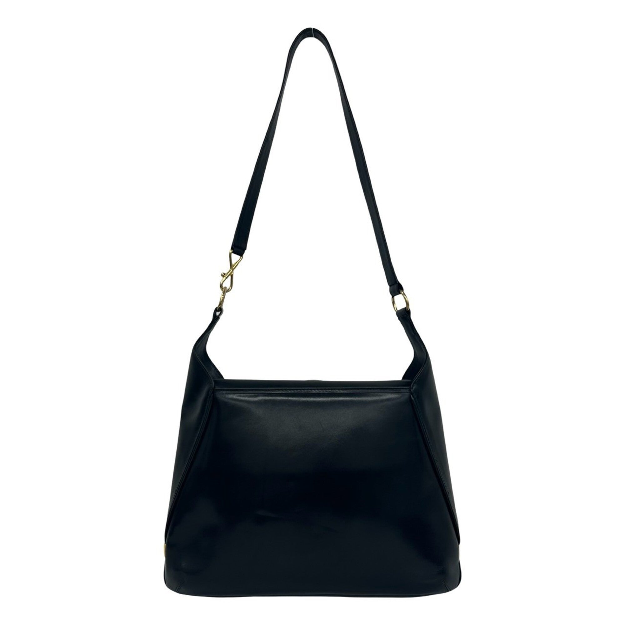 Gucci Black Leather Shoulder Bag Tote Bag (Pre-Owned)