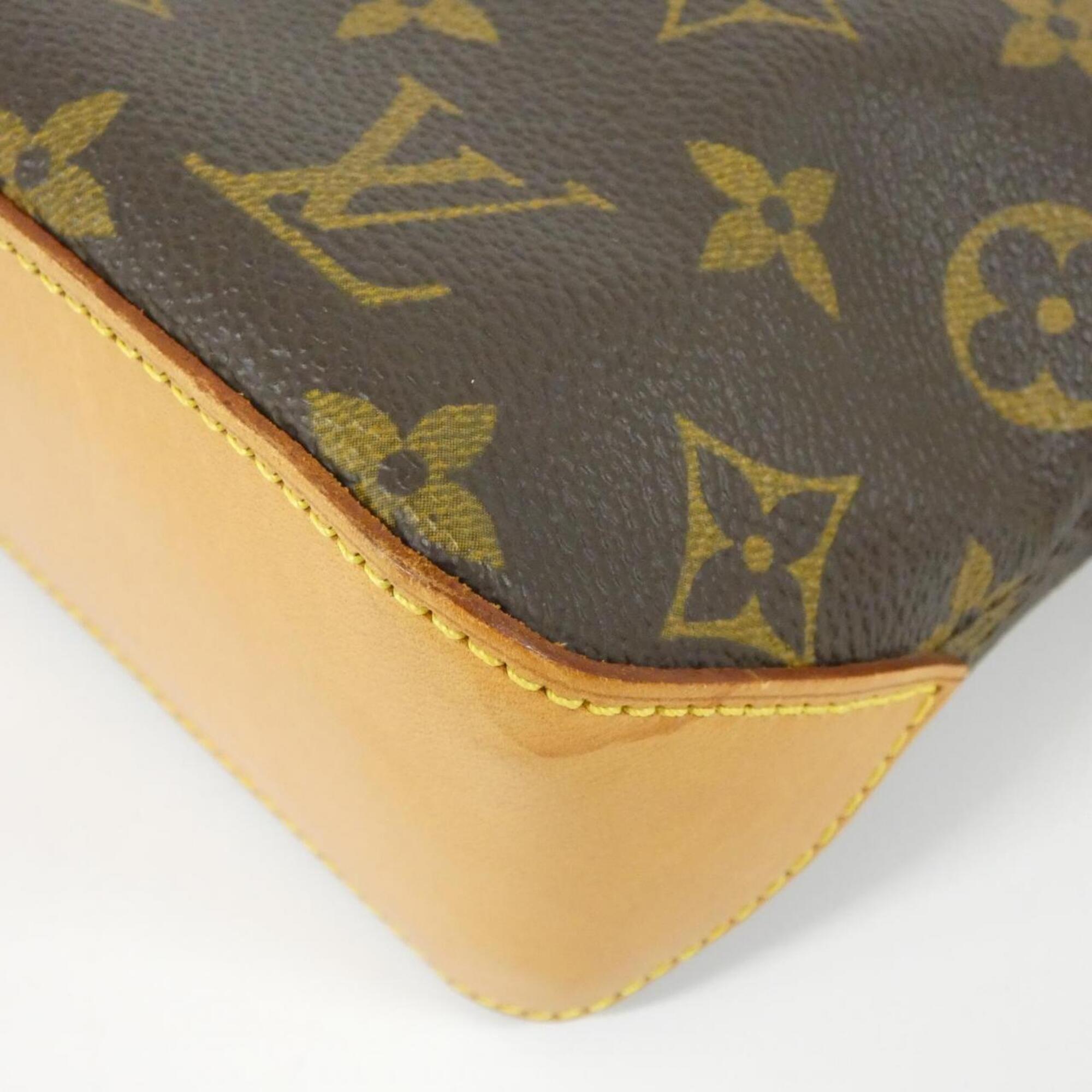 Louis Vuitton Marron Coated Canvas Shoulder Bag (Pre-Owned)
