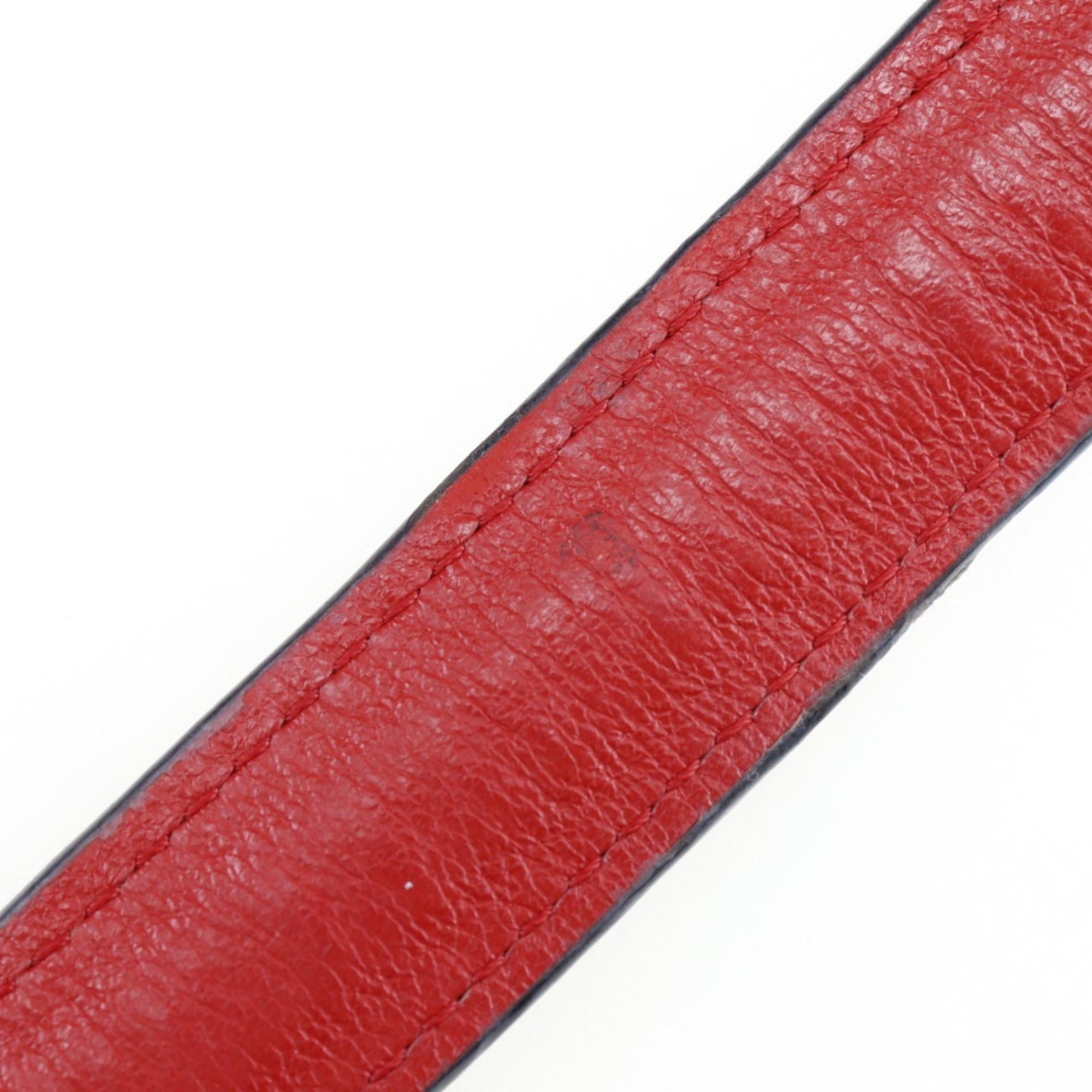 Loewe Avenue Red Color Leather Shoulder Bag (Pre-Owned)