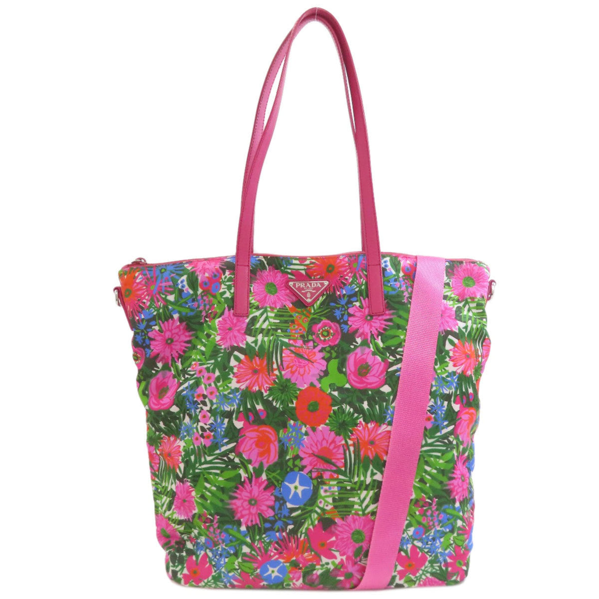 Prada Pink Nylon Tote Bag (Pre-Owned)