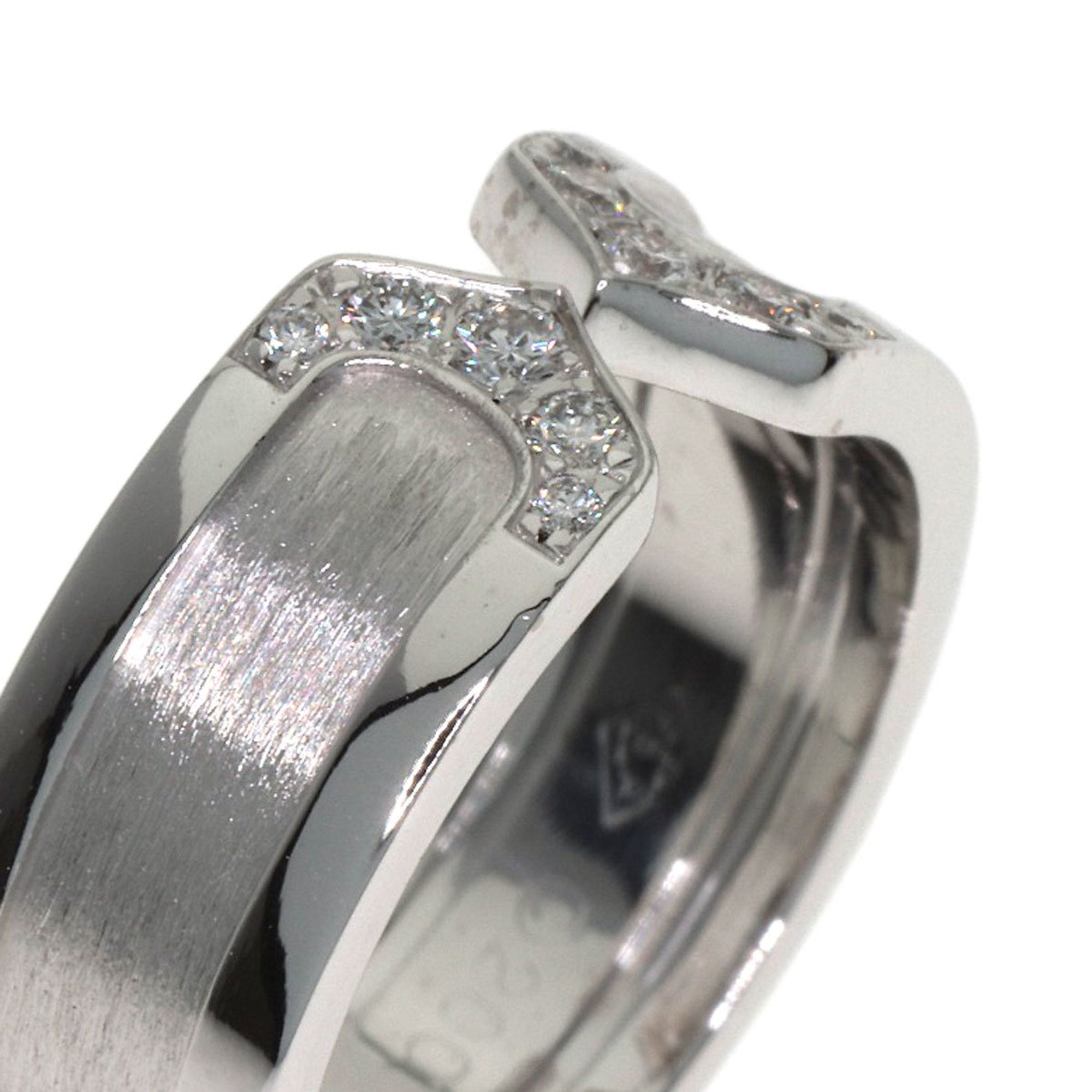 Cartier C2 White White Gold (18K) Band Ring (Pre-Owned)