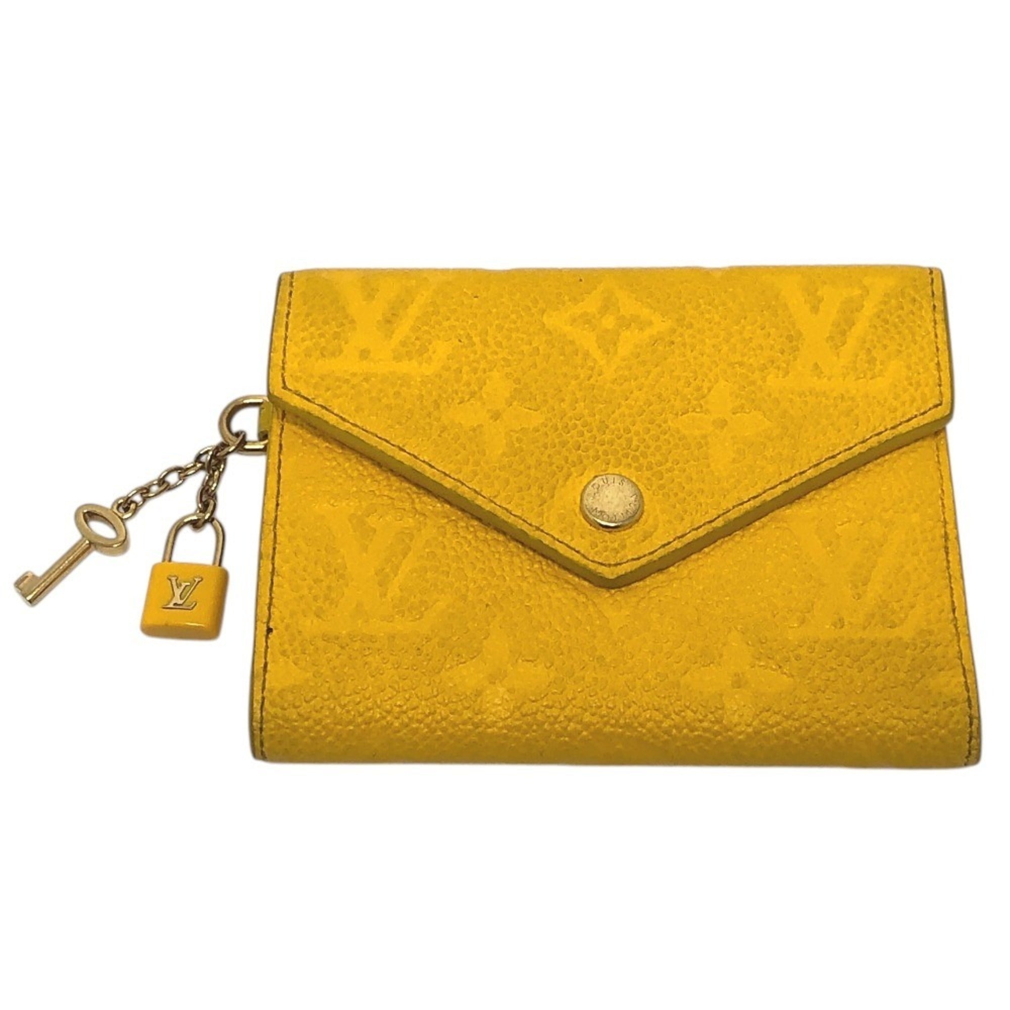 Louis Vuitton Yellow Monogram Empreinte Wallet (Tri-Fold) (Pre-Owned)