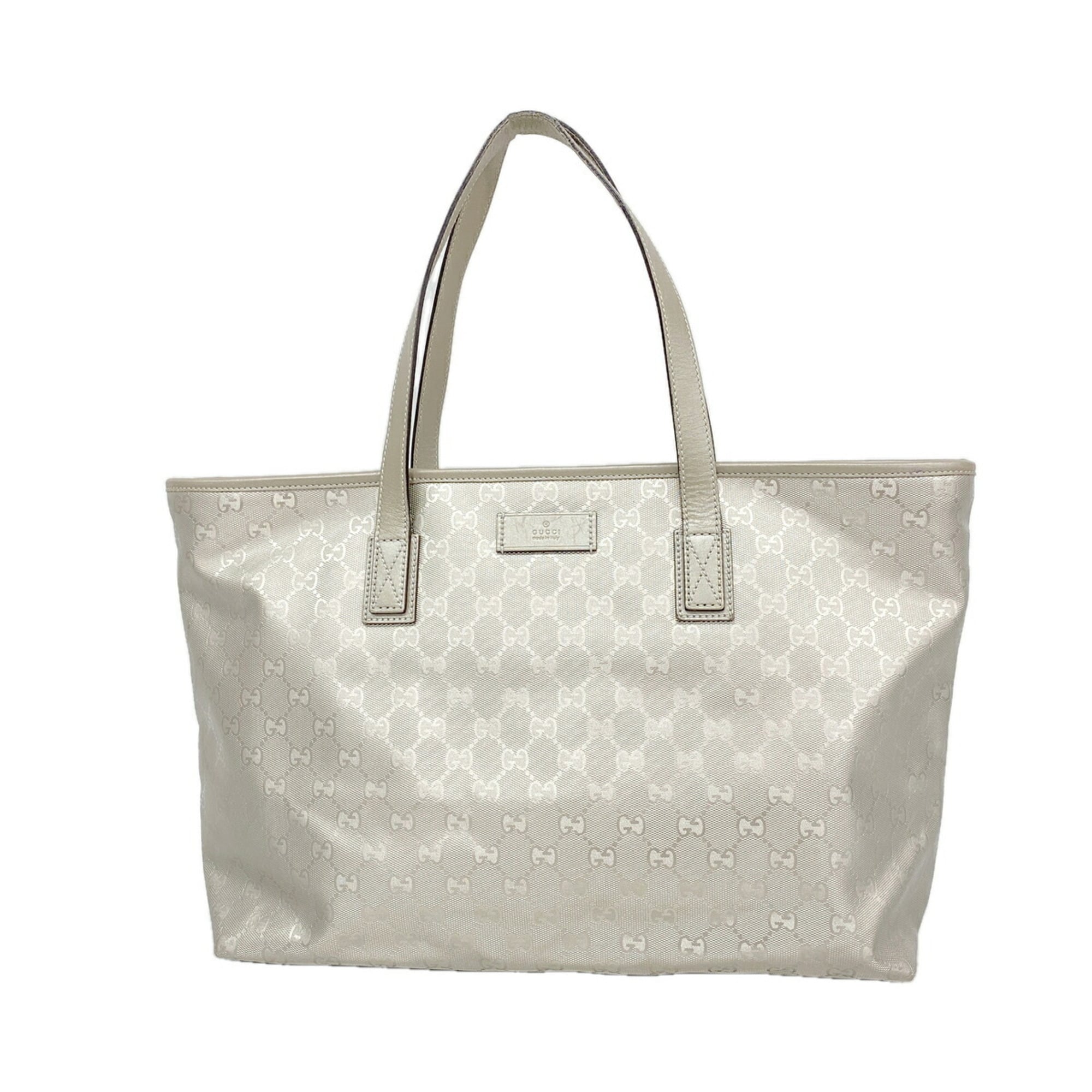 Gucci Silver Pvc Tote Bag (Pre-Owned)
