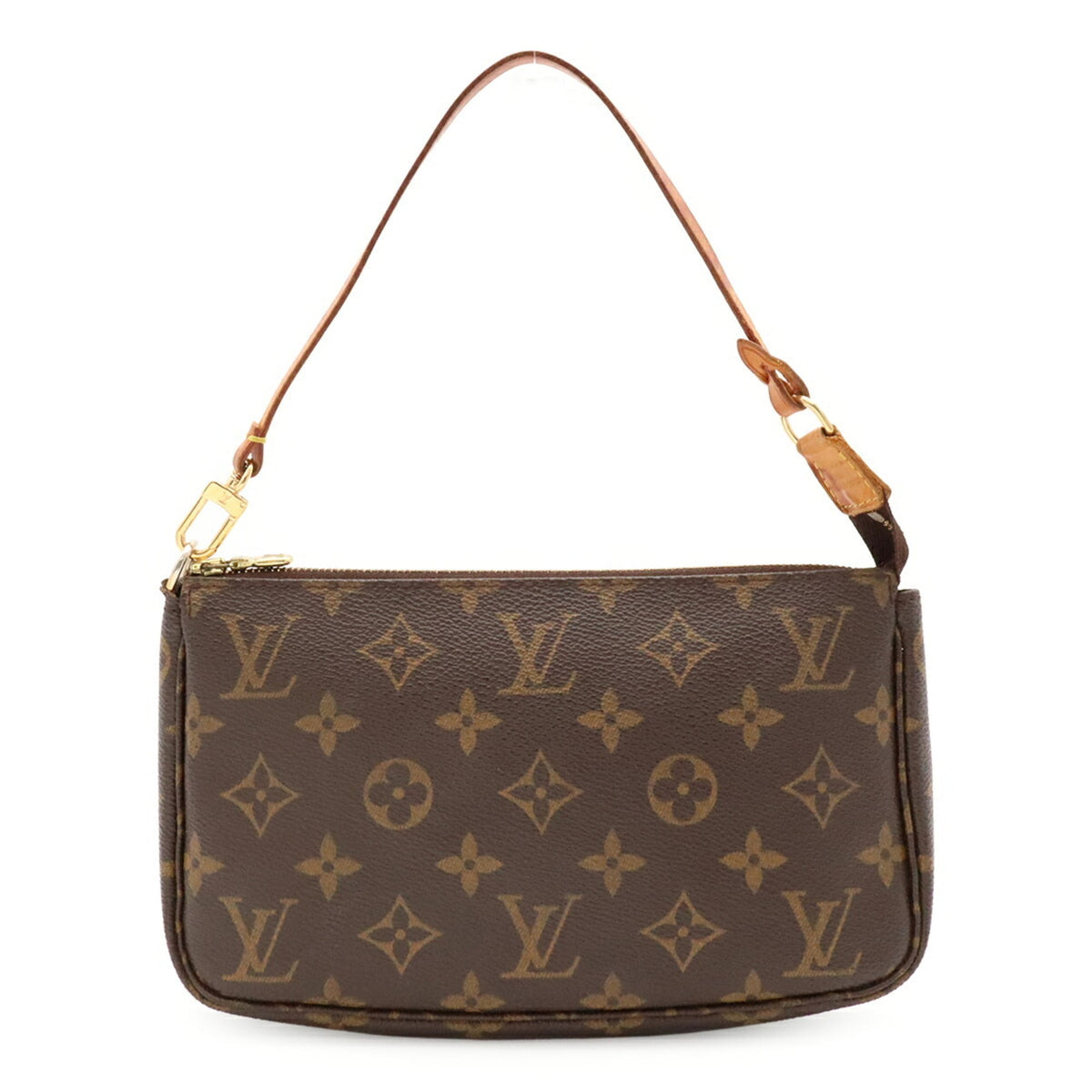 Louis Vuitton Brown Monogram Canvas Pvc Coated Canvas Handbag Pochette Pouch (Pre-Owned)