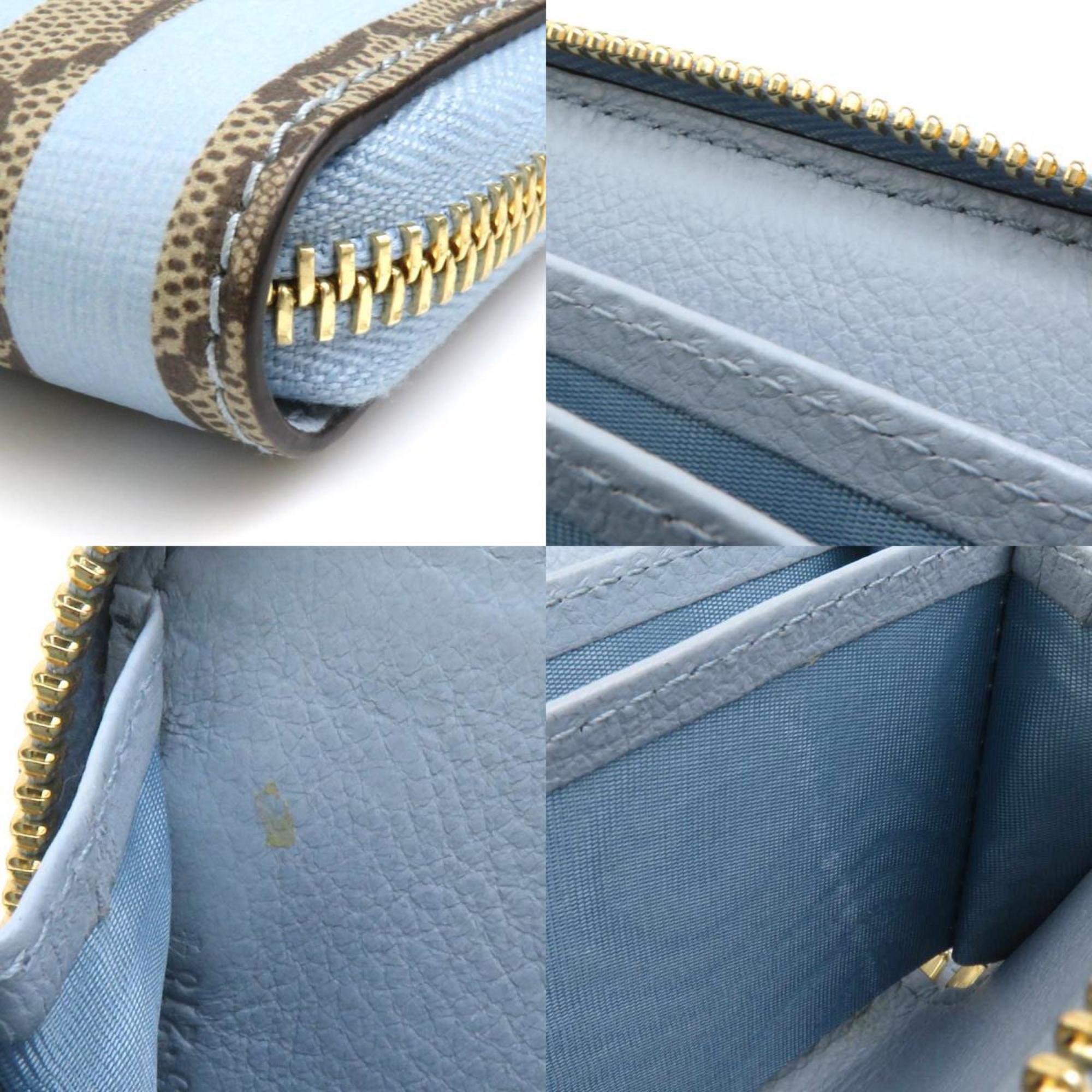 Gucci Blue Brown Gg Supreme Canvas Coin Purse/Coin Case (Pre-Owned)