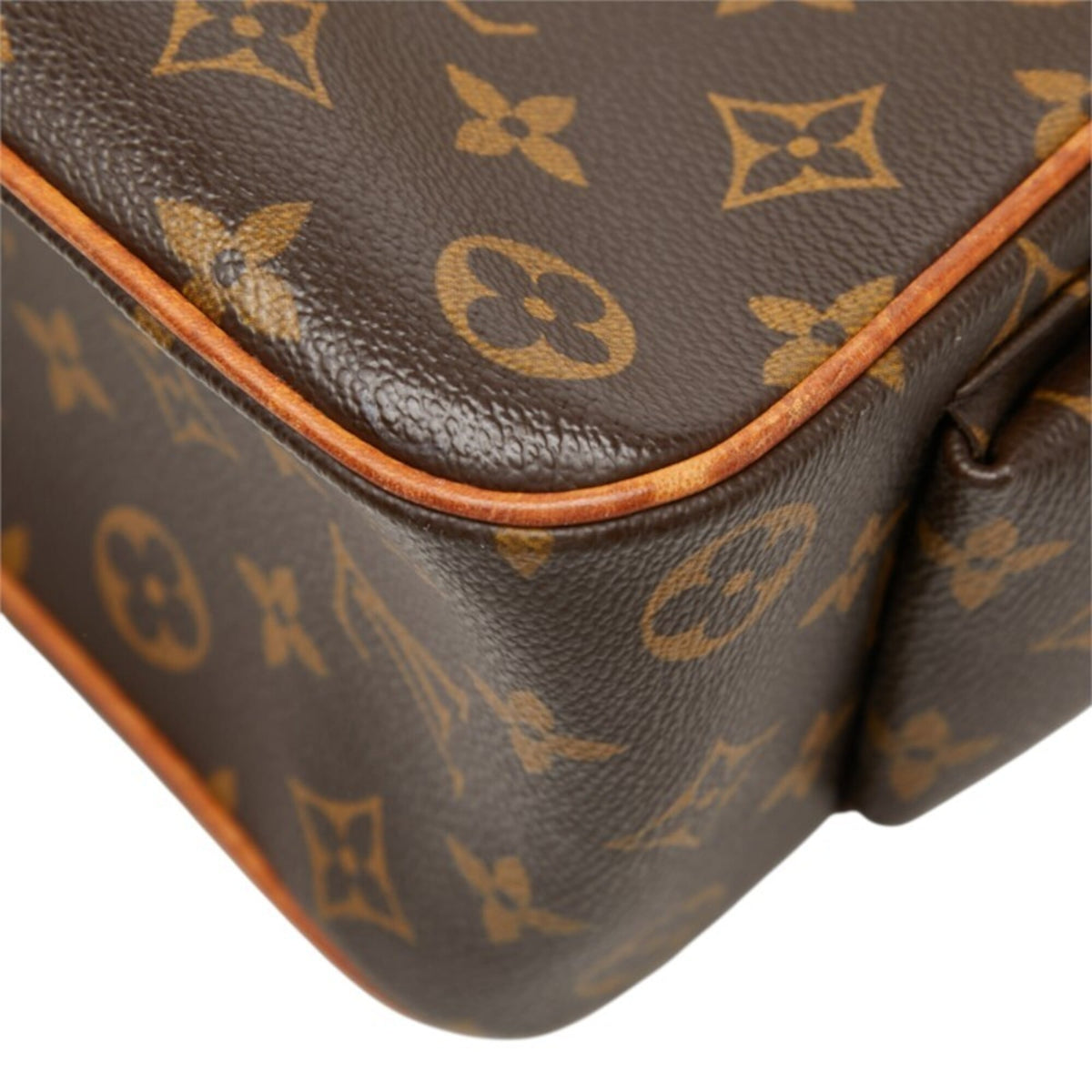 Louis Vuitton Brown Pvc Leather Shoulder Bag Tote Bag (Pre-Owned)
