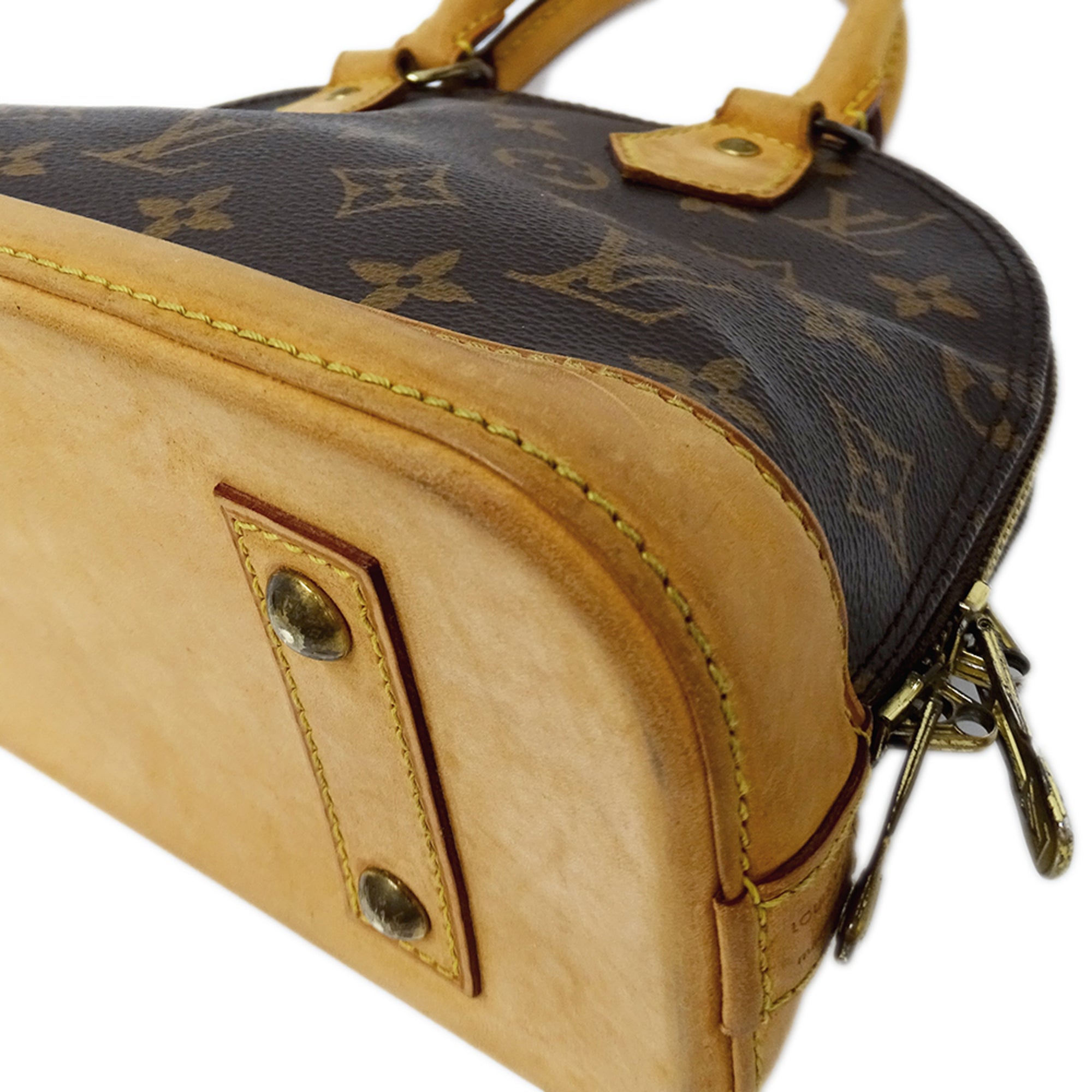 Louis Vuitton Brown Monogram Canvas Handbag Shoulder Bag (Pre-Owned)