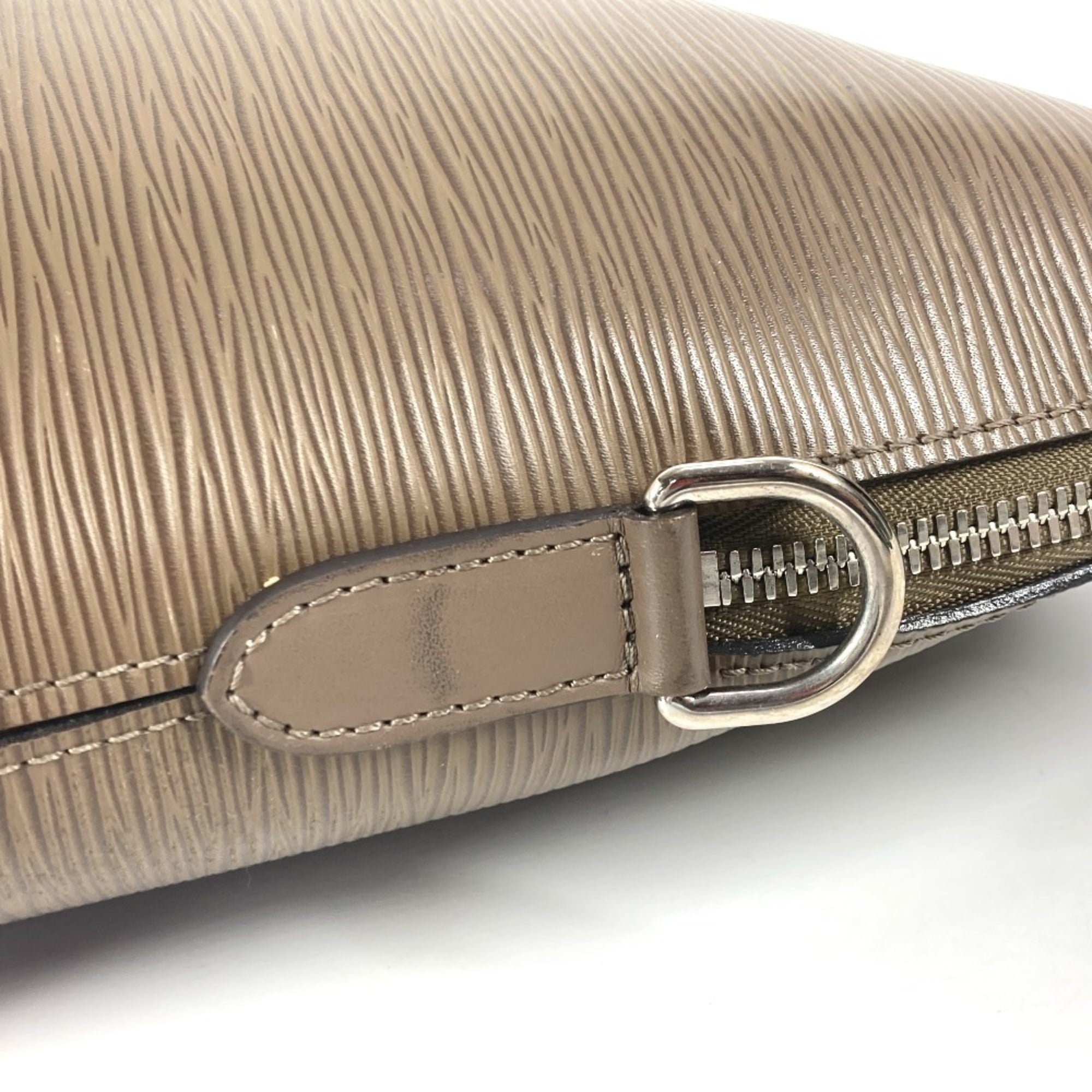 Louis Vuitton Brown Taupe Epi Leather Briefcase Handbag Tote Bag (Pre-Owned)