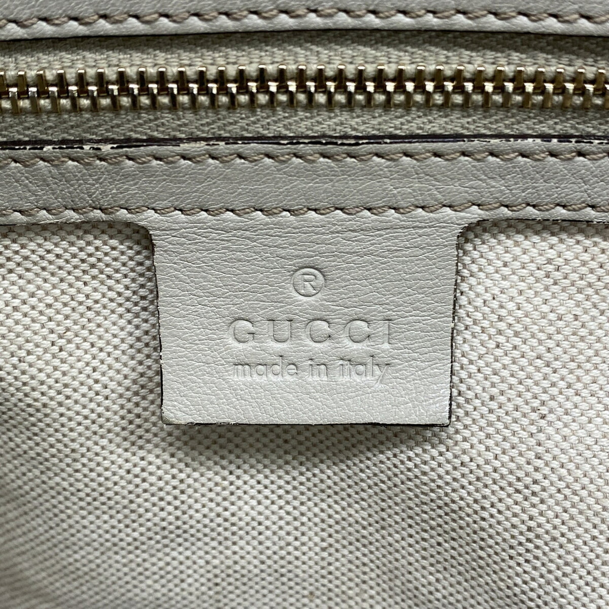 Gucci Beige Leather Tote Bag (Pre-Owned)