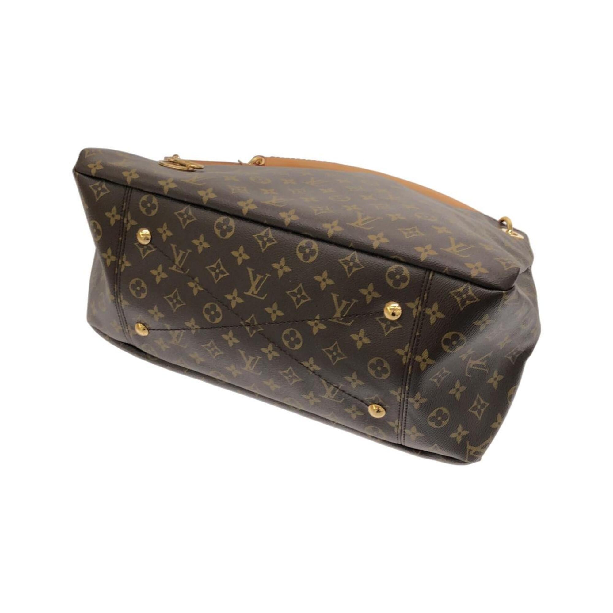 Louis Vuitton Marron Coated Canvas Shoulder Bag (Pre-Owned)