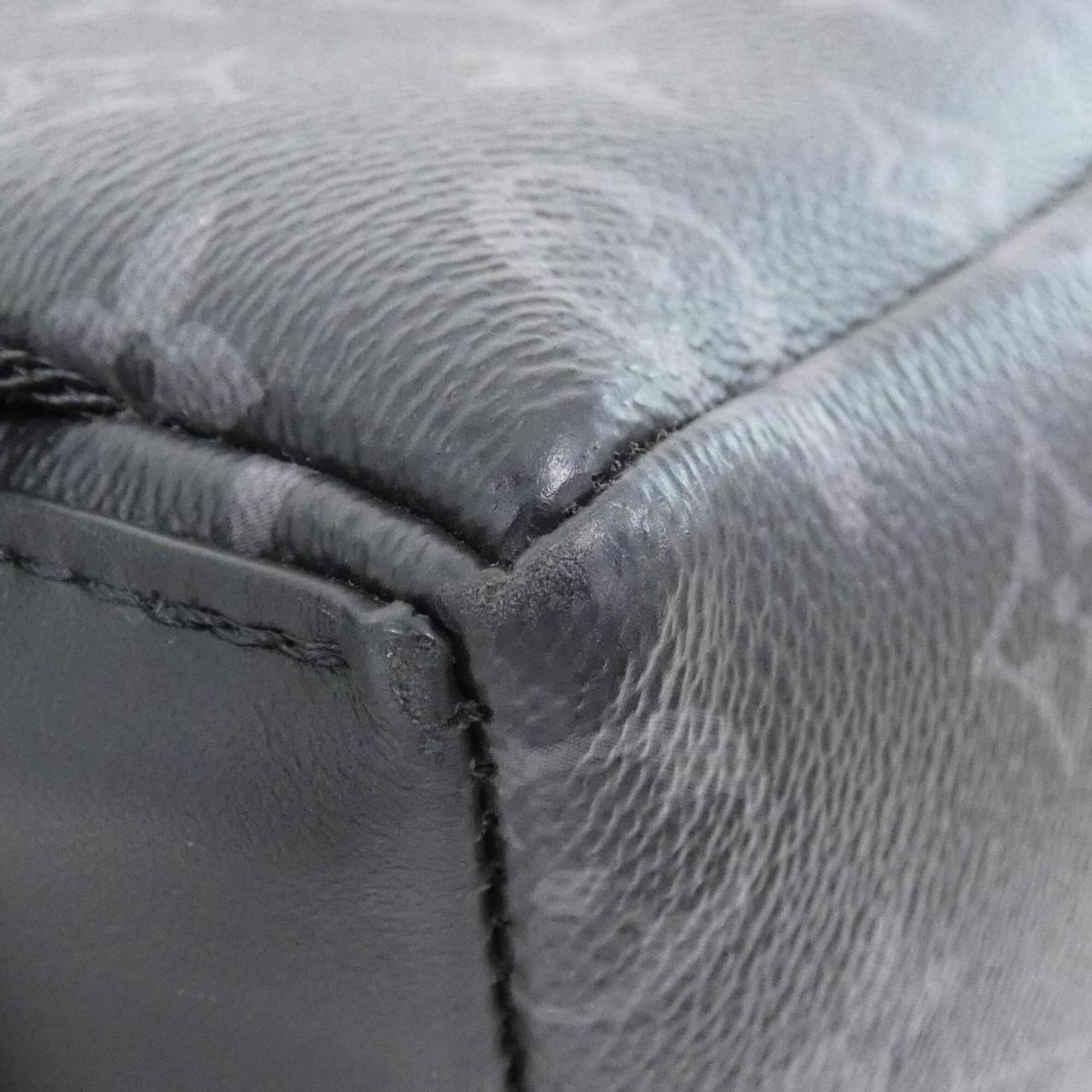 Louis Vuitton Black Coated Canvas Backpack (Pre-Owned)