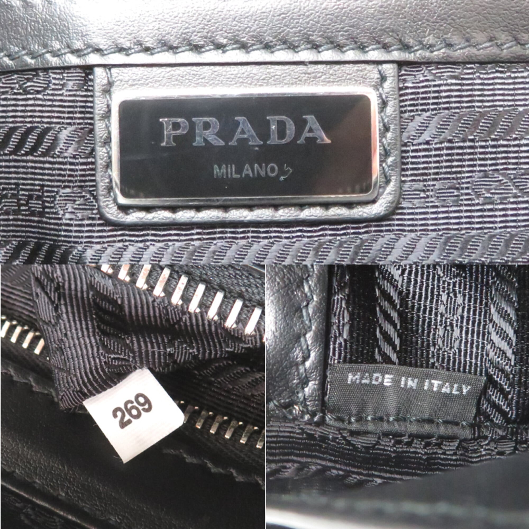 Prada Black Leather Backpack (Pre-Owned)