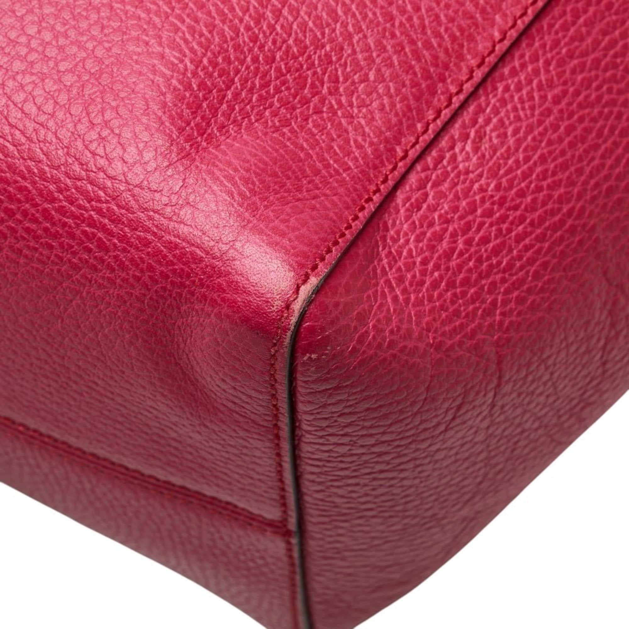 Gucci Pink Leather Tote Bag (Pre-Owned)