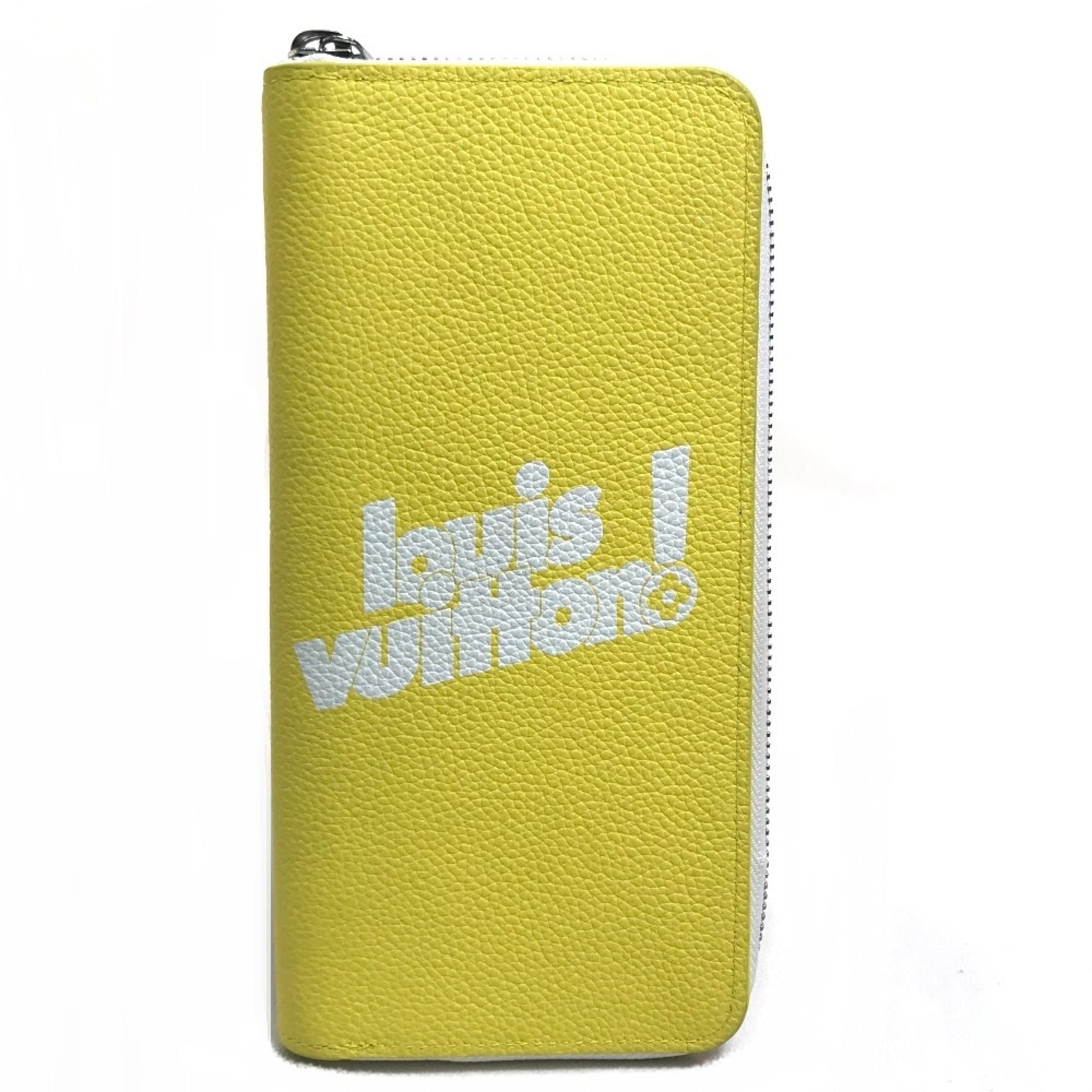 Louis Vuitton Yellow Leather Long Wallet (Bi-Fold) (Pre-Owned)