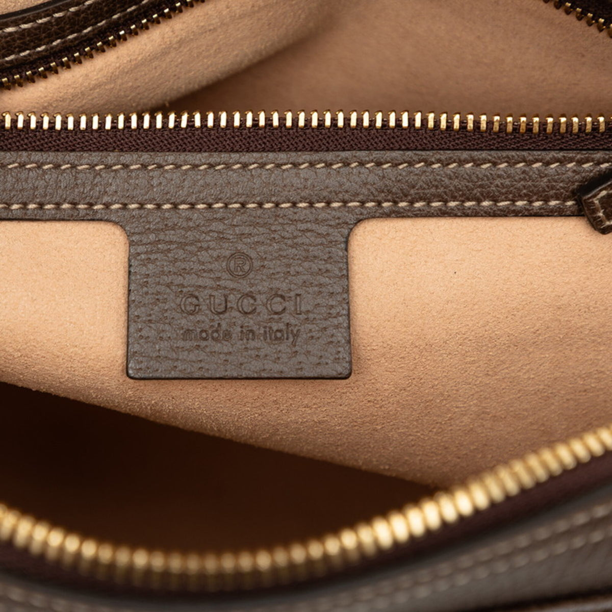Gucci Sherry Line Beige Pvc Leather Shoulder Bag (Pre-Owned)