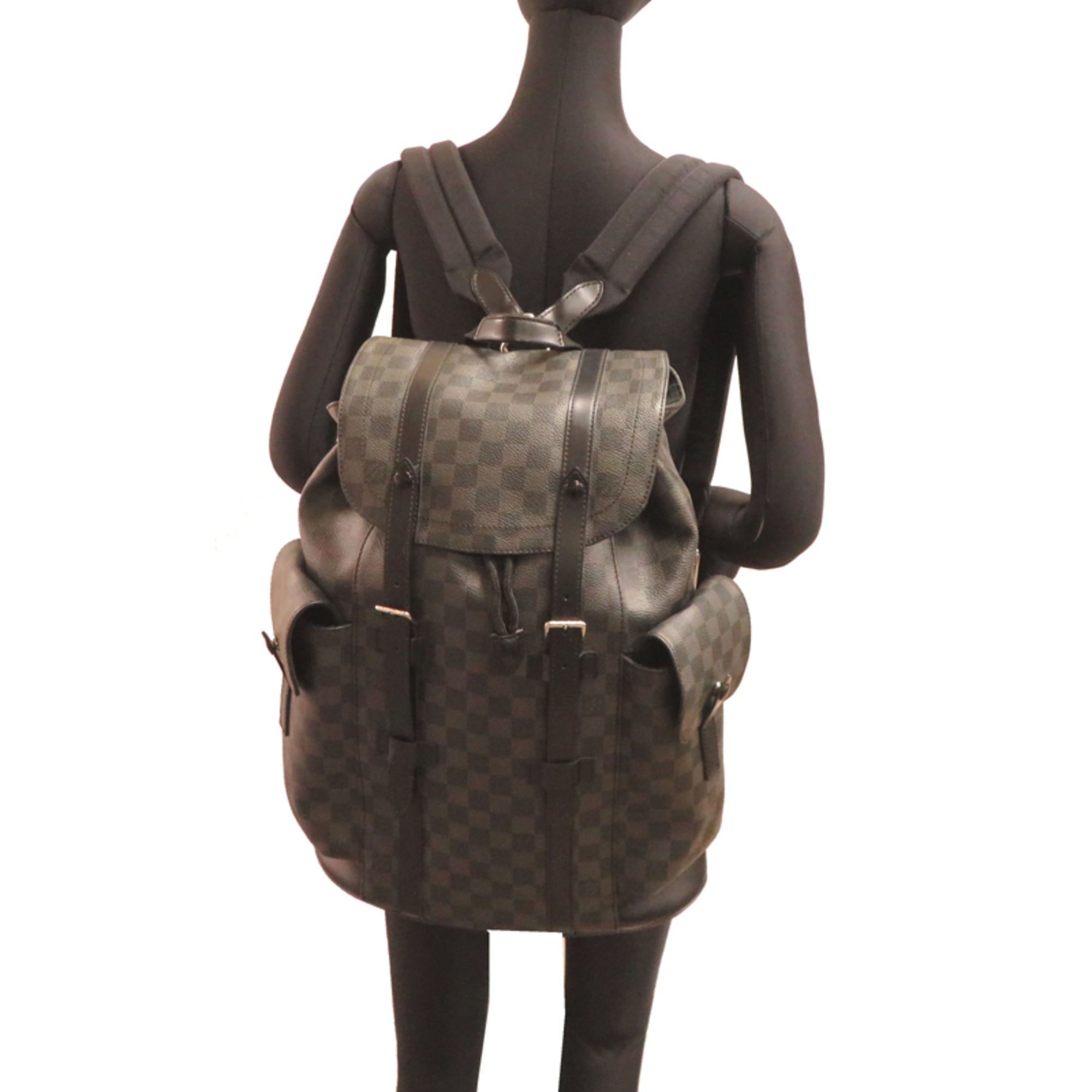 Louis Vuitton Black Damier Graphite Backpack (Pre-Owned)