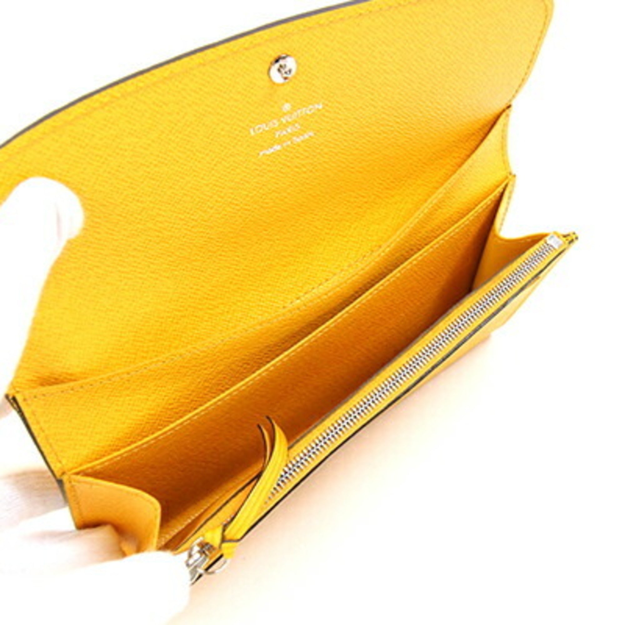 Louis Vuitton Epi Mimosa Yellow Epi Leather Long Wallet (Bi-Fold) (Pre-Owned)
